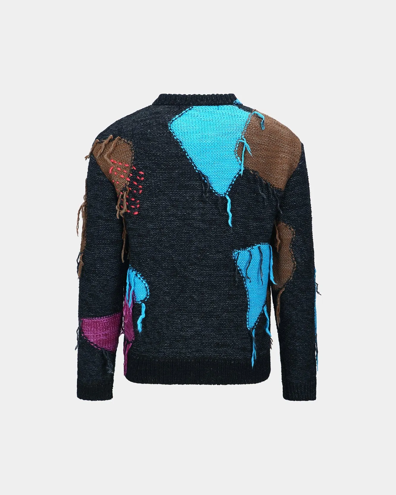 UNISEX INTARISA ZIP-UP CREWNECK SWEATER atb1333u(BLACK) sold by Andersson Bell product image thumbnail 4