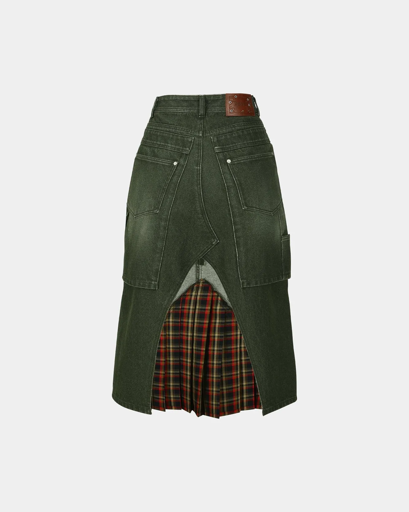 RAPTOR LAYERED PLEATS SKIRT apa860w(WASHED GREEN) sold by Andersson Bell product image thumbnail 4