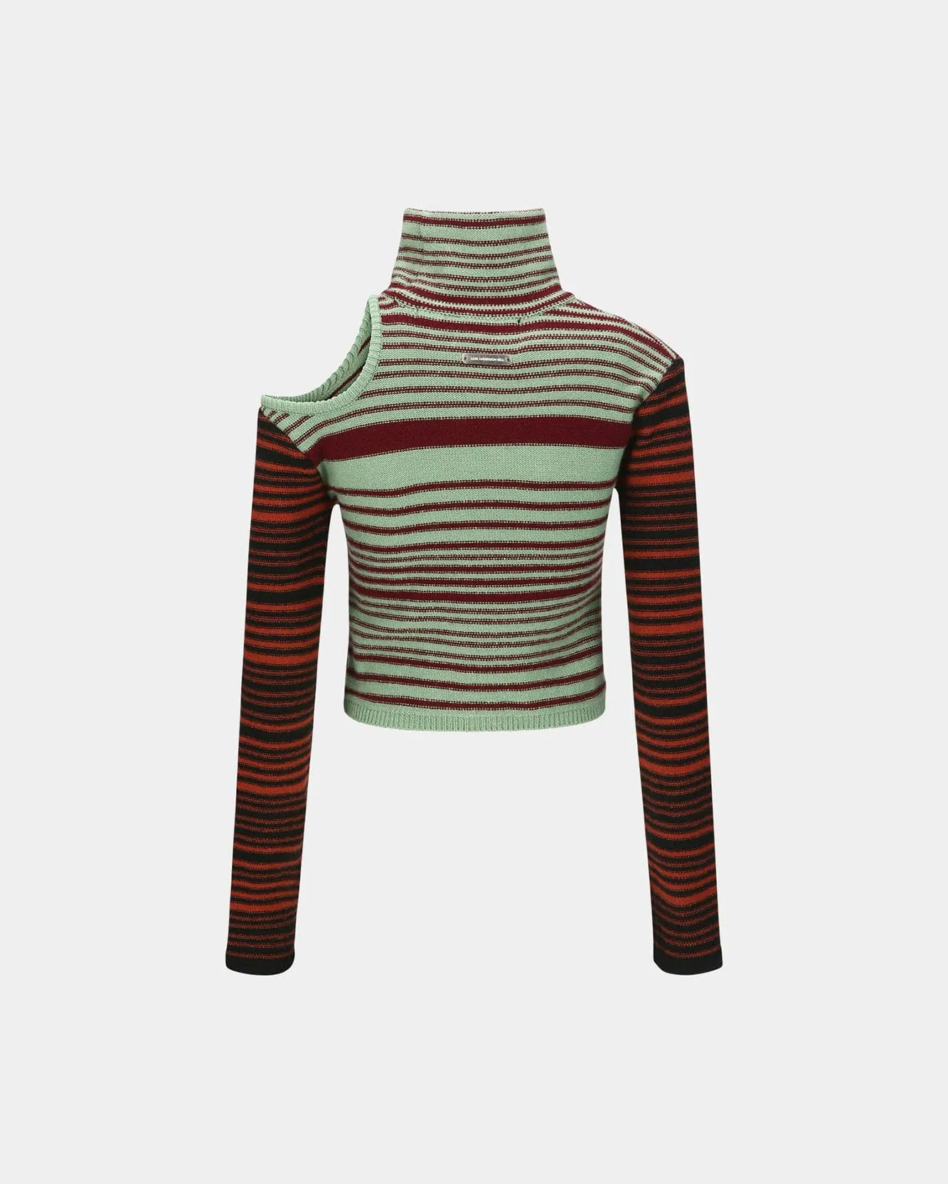 ELODIE MULTI STRIPE CUT-OUT TOP atb1356w(GREEN) sold by Andersson Bell product image thumbnail 4