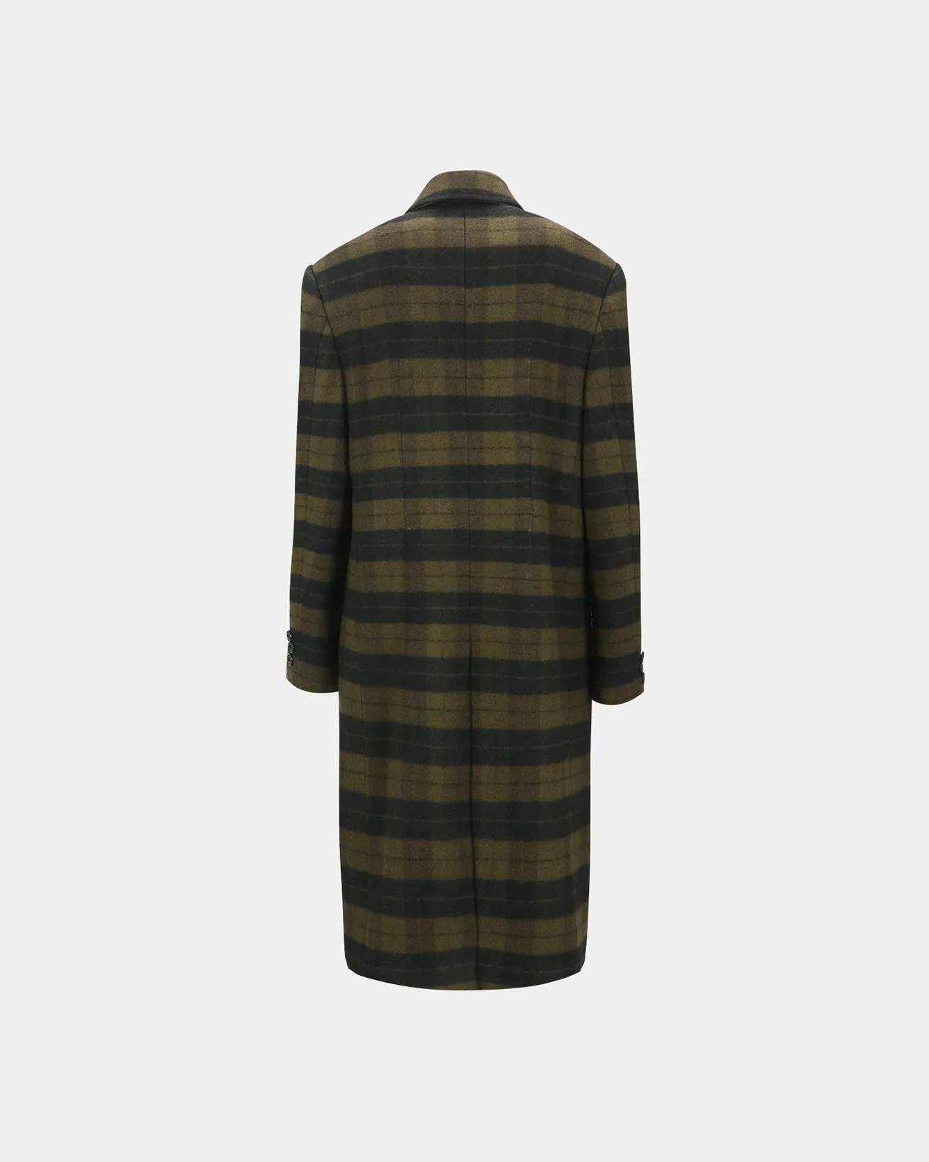 LACIE CHECK BUTTONS COAT awa726w(GREEN) sold by Andersson Bell product image thumbnail 4