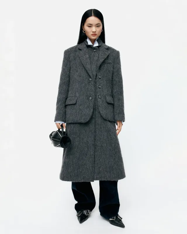 BLAZER LAYERED COAT awa719w(CHARCOAL) sold by Andersson Bell