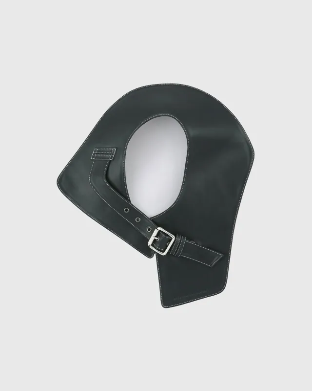 UNISEX LEATHER SLASH SCARF aaa489u(BLACK) sold by Andersson Bell