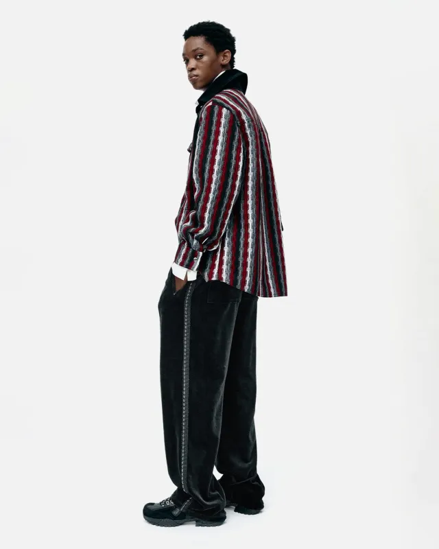 UNISEX VELVET TRACK PANTS apa854u(BLACK) sold by Andersson Bell