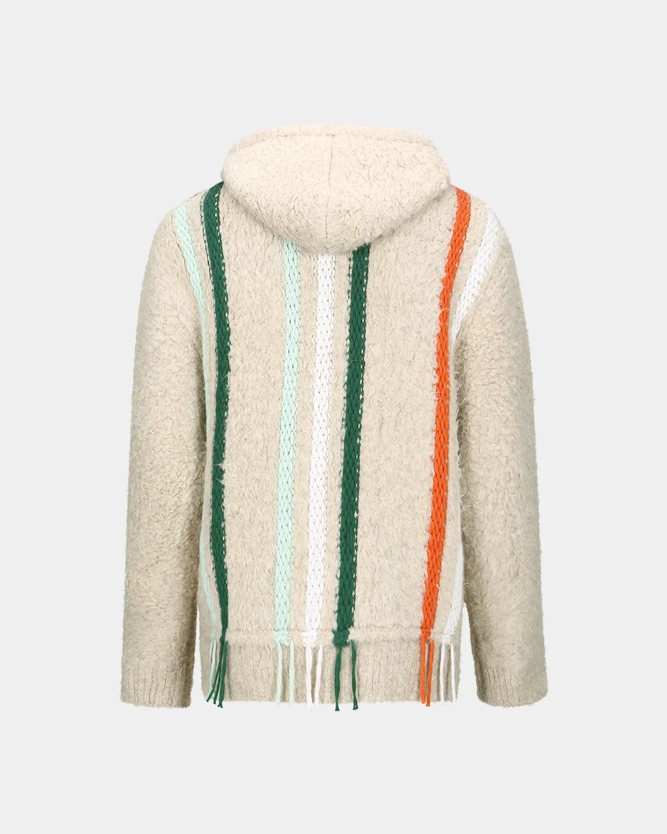UNISEX REVERSE STRIPE KNIT HOODIE atb1351u(ECRU) sold by Andersson Bell product image thumbnail 4