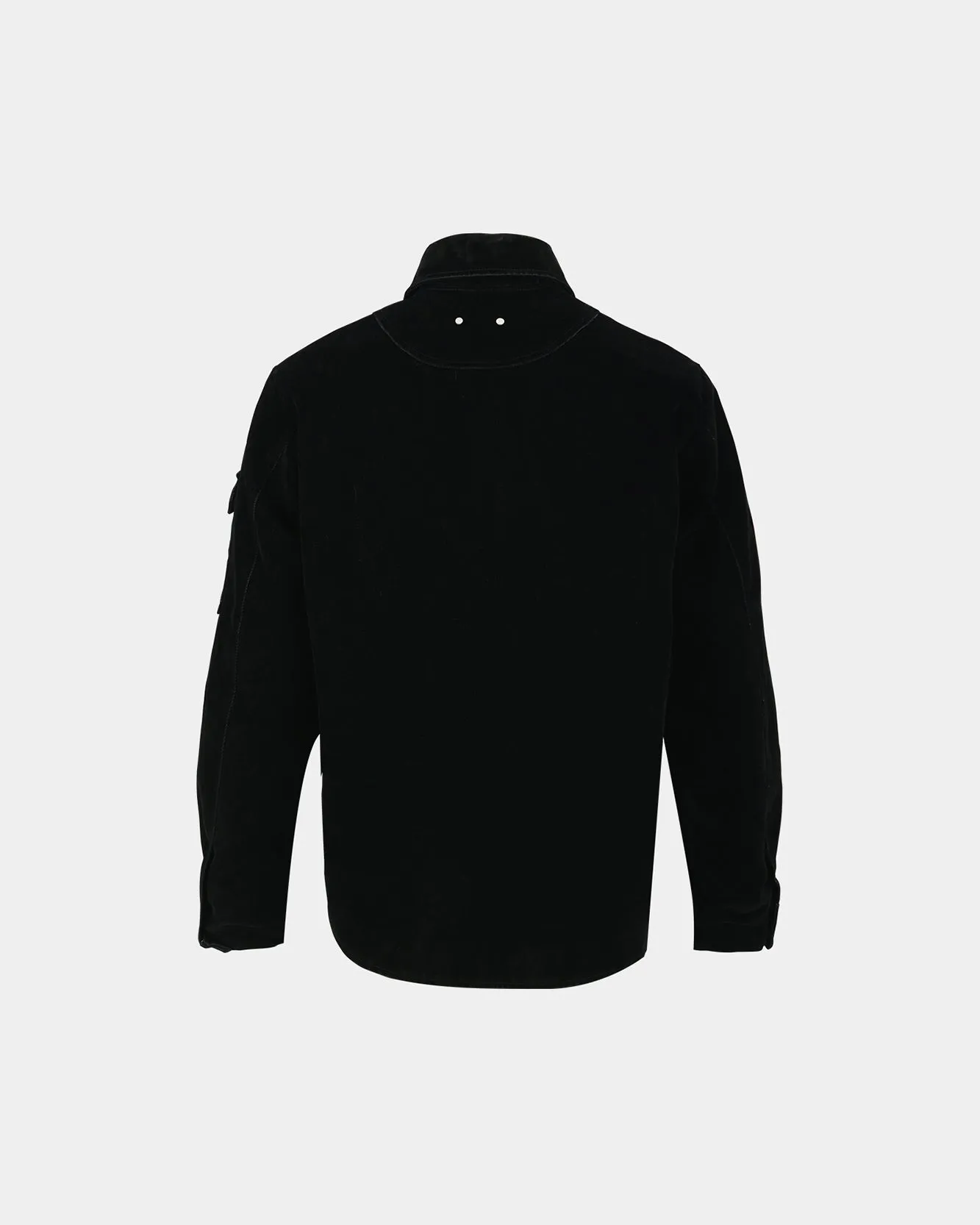 PADDED VELVET DENIM SHIRT atb1374m(BLACK) sold by Andersson Bell product image thumbnail 4