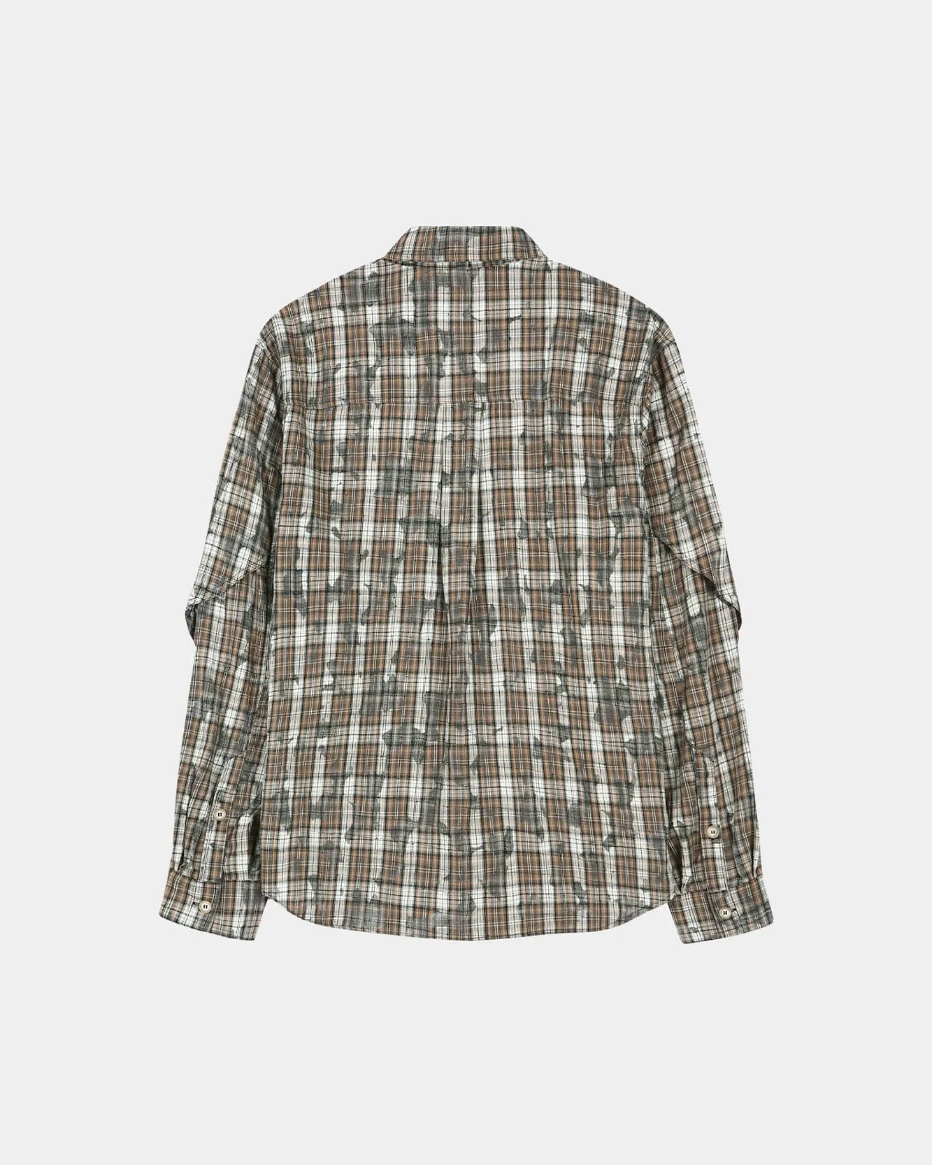 CHECK LAYERED SHIRT atb1368m(BEIGE) sold by Andersson Bell product image thumbnail 2