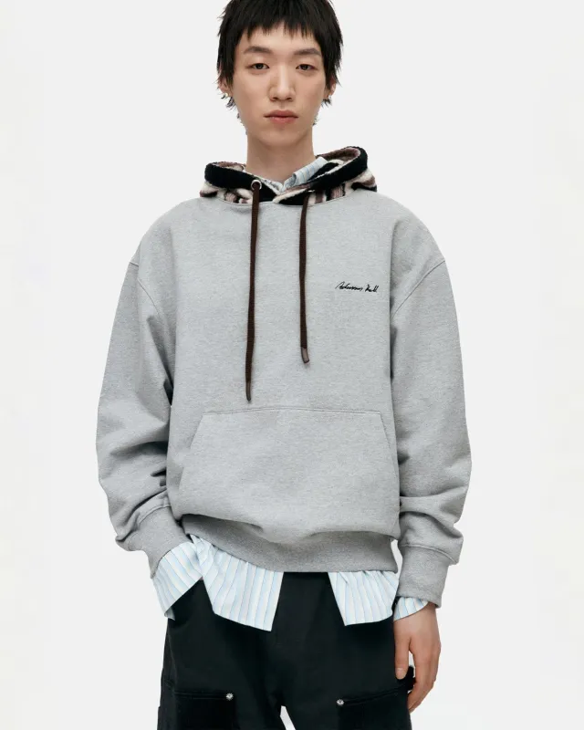 UNISEX LOGO EMBROIDERY HOODIE atb1379u(GREY) sold by Andersson Bell