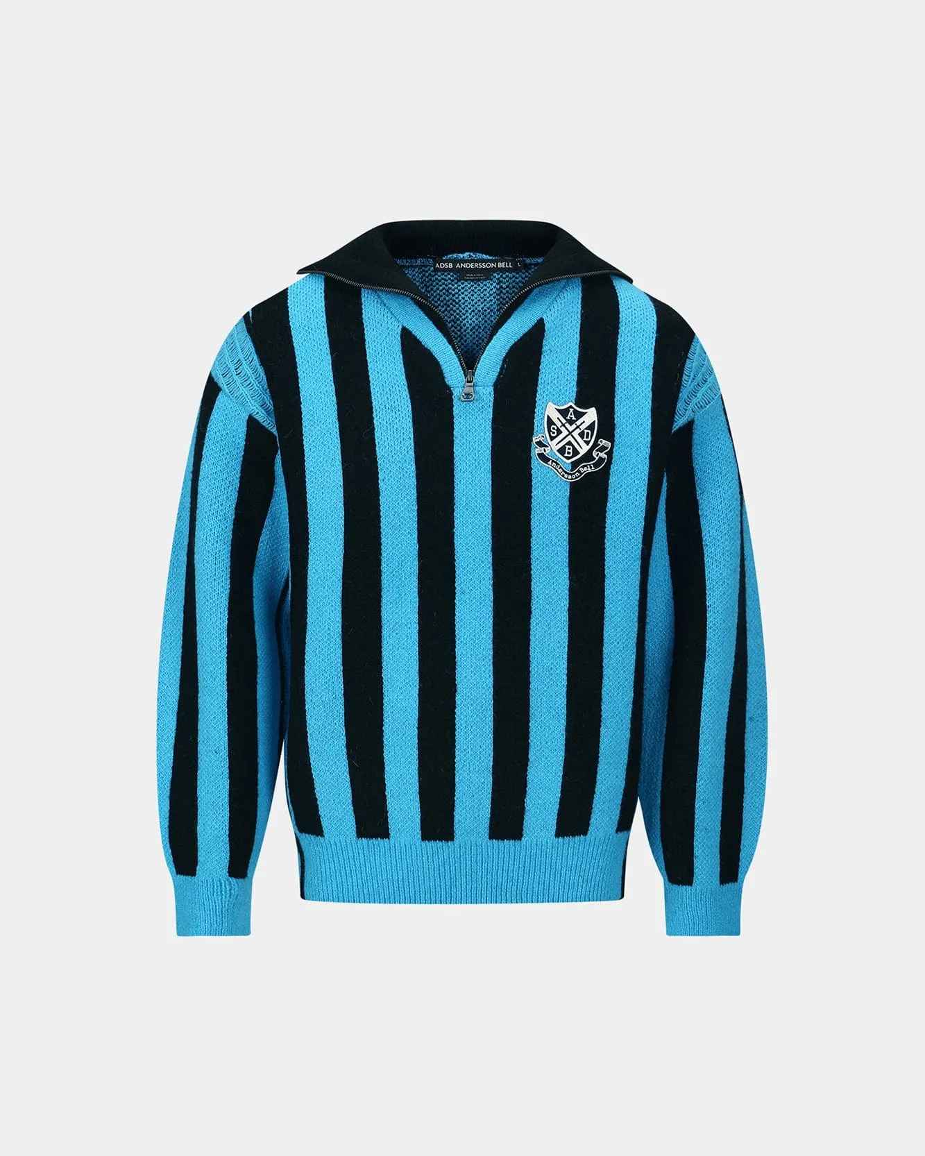 ADSB HALF ZIP-UP EMBLEM SWEATER atb1370m(BLUE) sold by Andersson Bell product image thumbnail 2