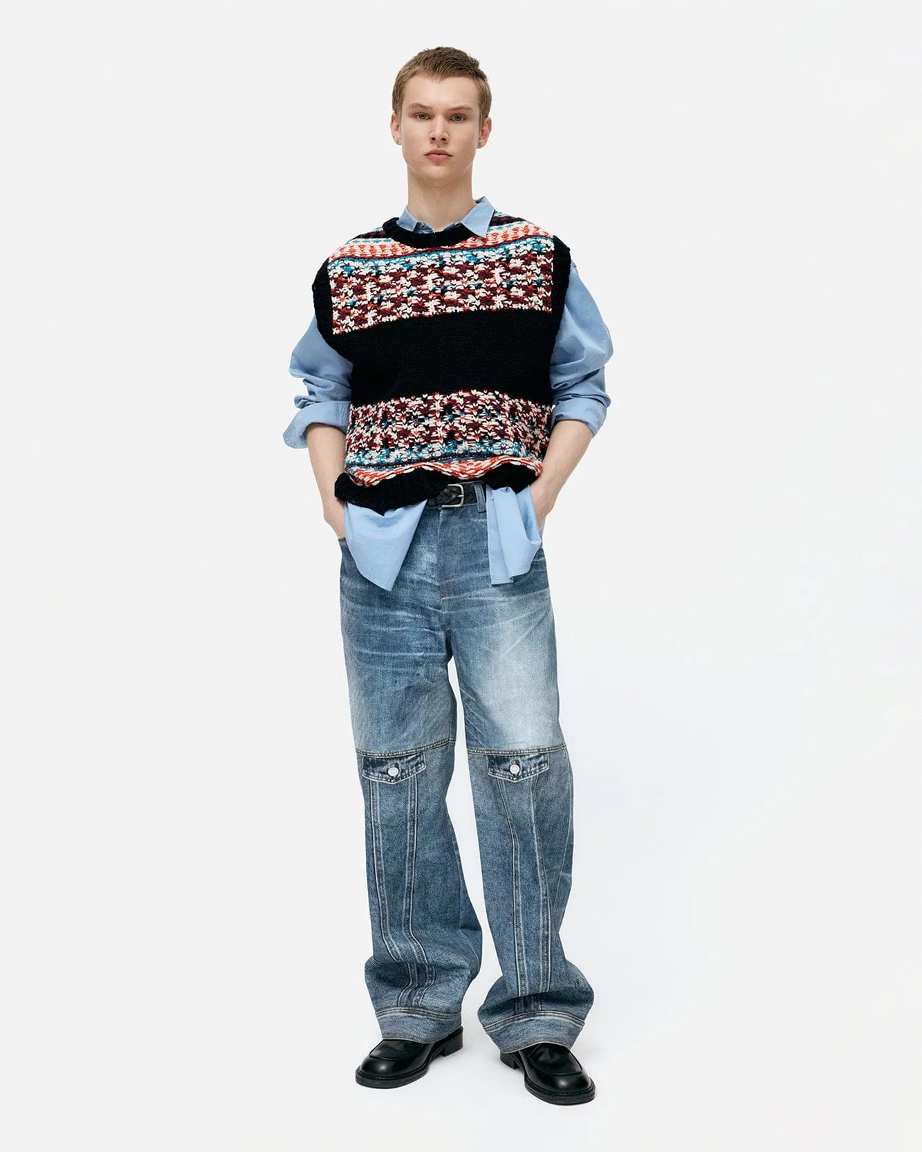 UNISEX NORDIC CREWNECK VEST atb1336u(BLACK) sold by Andersson Bell