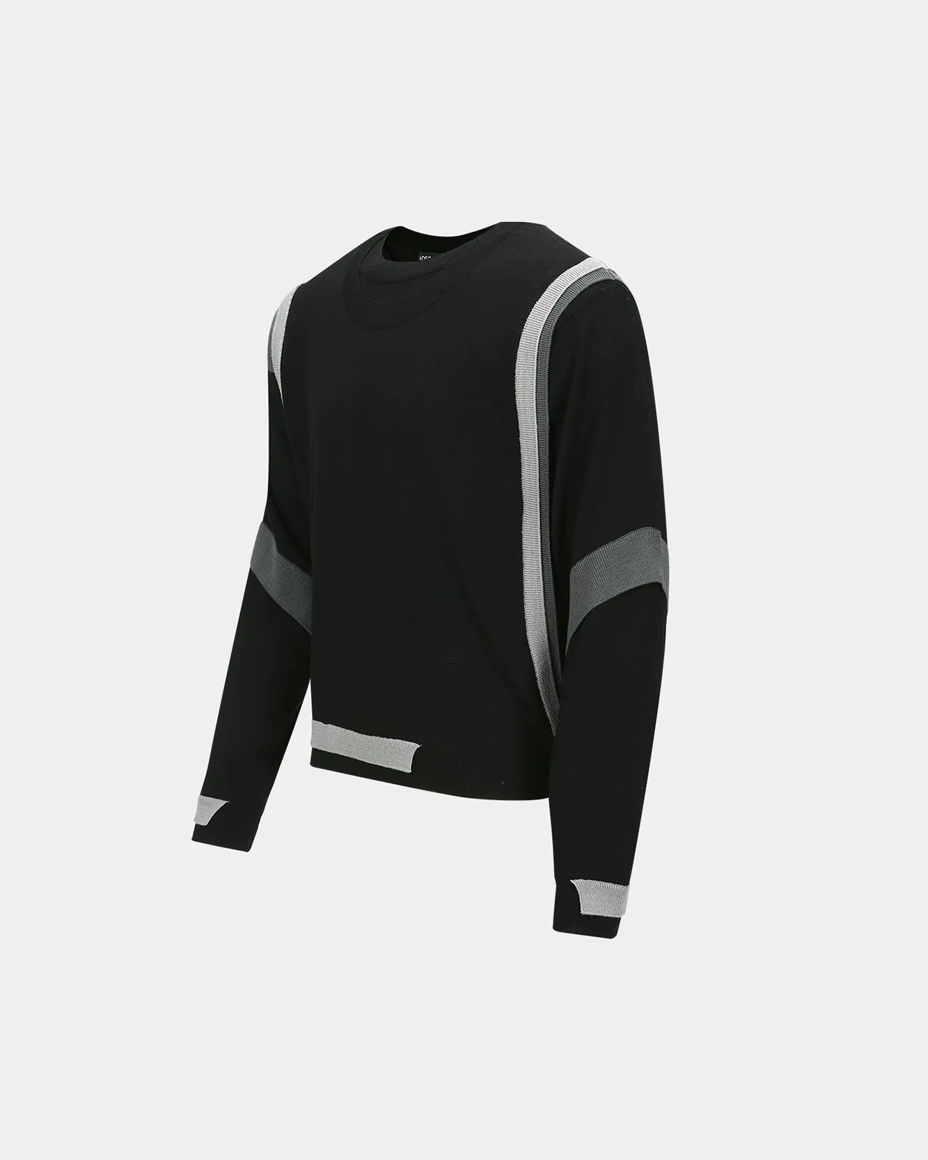 LAYERED CREWNECK SWEATER atb1334m(BLACK) sold by Andersson Bell product image thumbnail 3