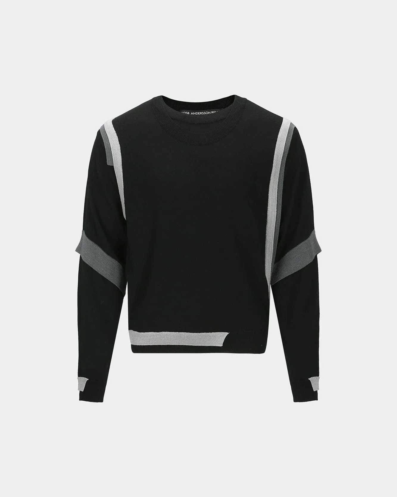 LAYERED CREWNECK SWEATER atb1334m(BLACK) sold by Andersson Bell product image thumbnail 2