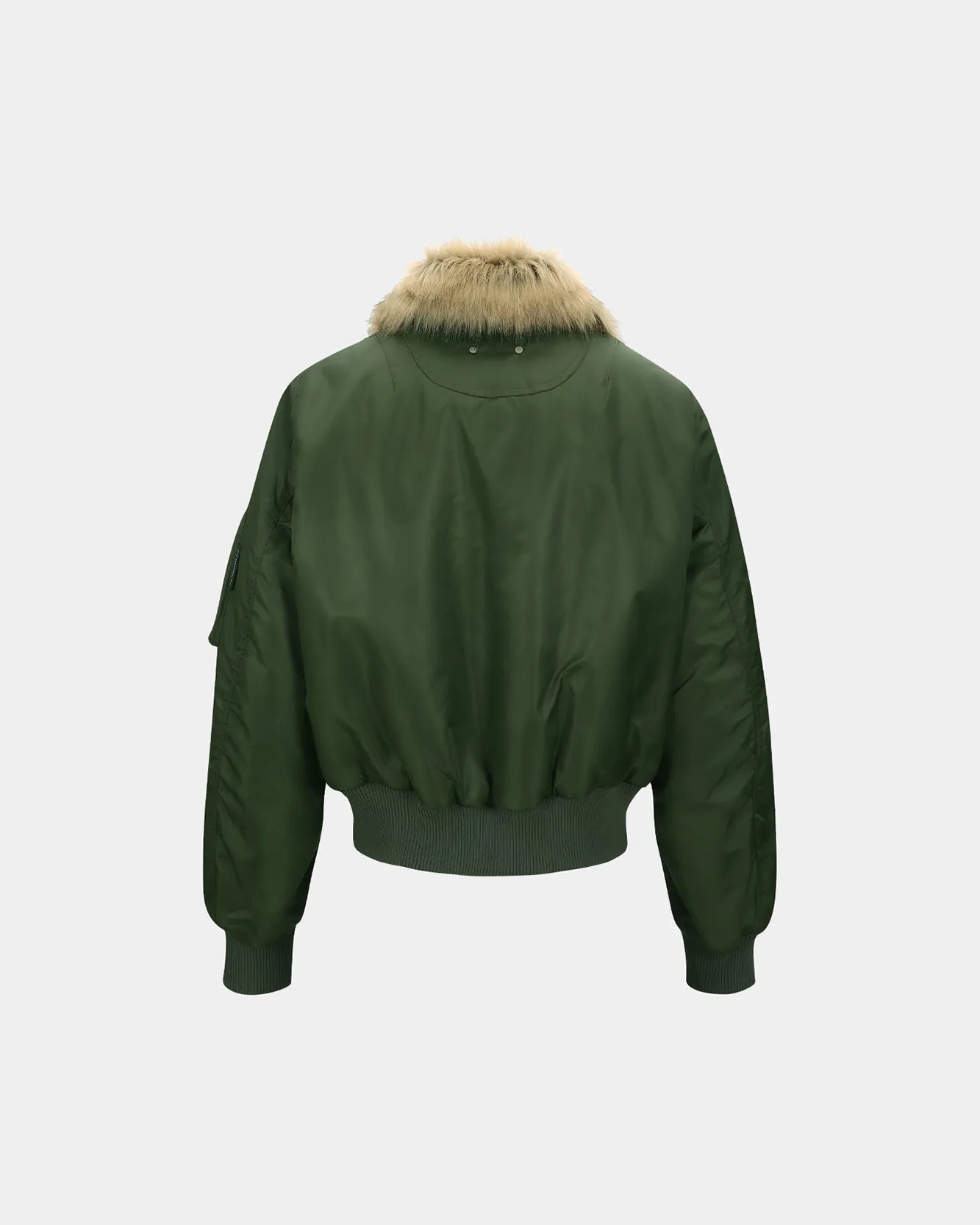 FUR COLLAR MA-1 BOMBER awa737u(KHAKI) sold by Andersson Bell product image thumbnail 4