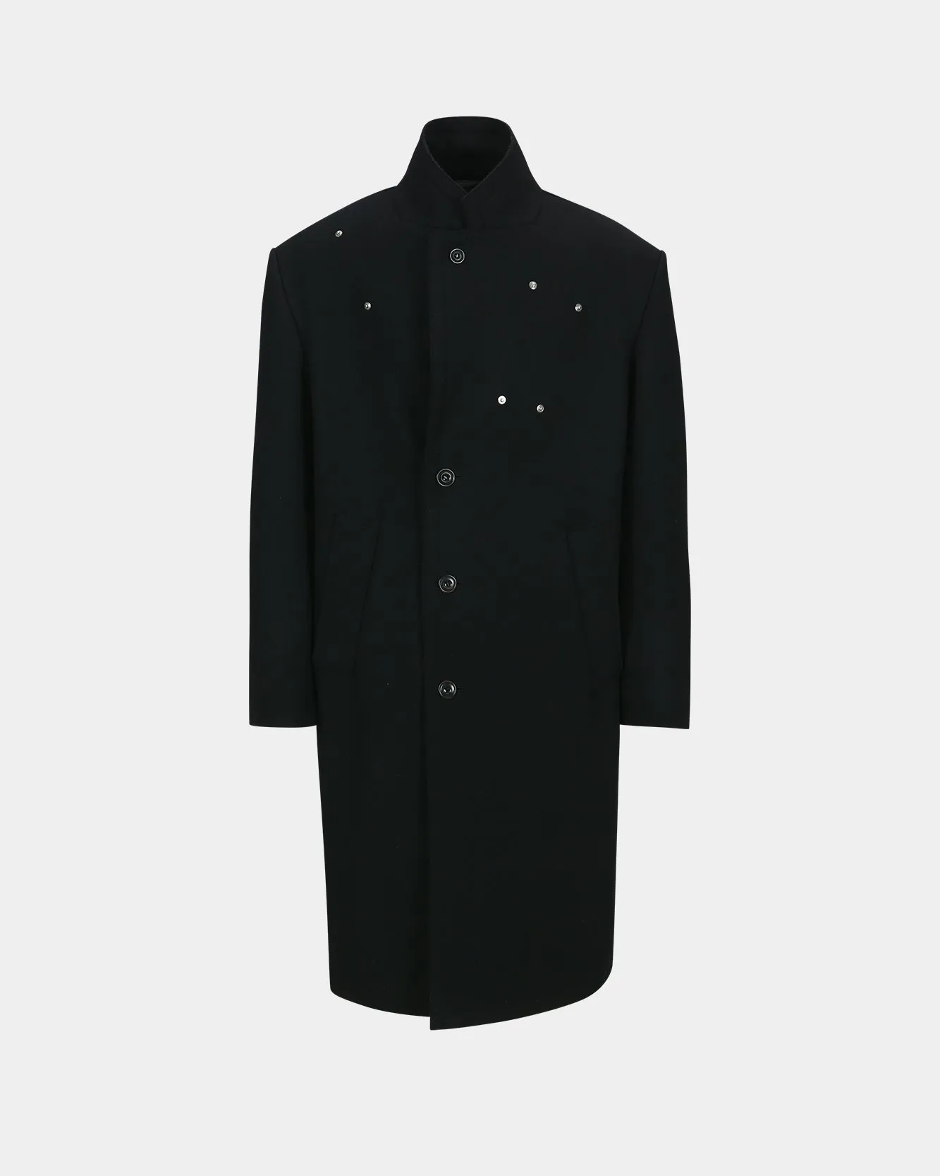 UNISEX JAMES WOOL COAT awa731u(BLACK) sold by Andersson Bell product image thumbnail 5