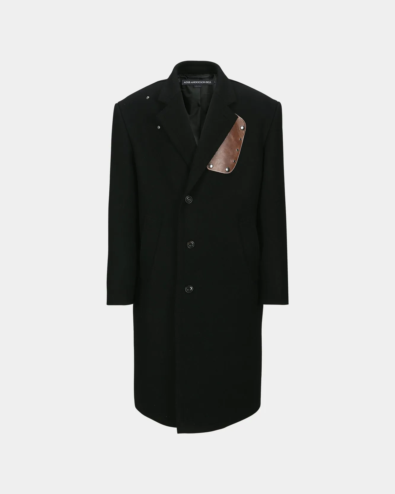UNISEX JAMES WOOL COAT awa731u(BLACK) sold by Andersson Bell product image thumbnail 2