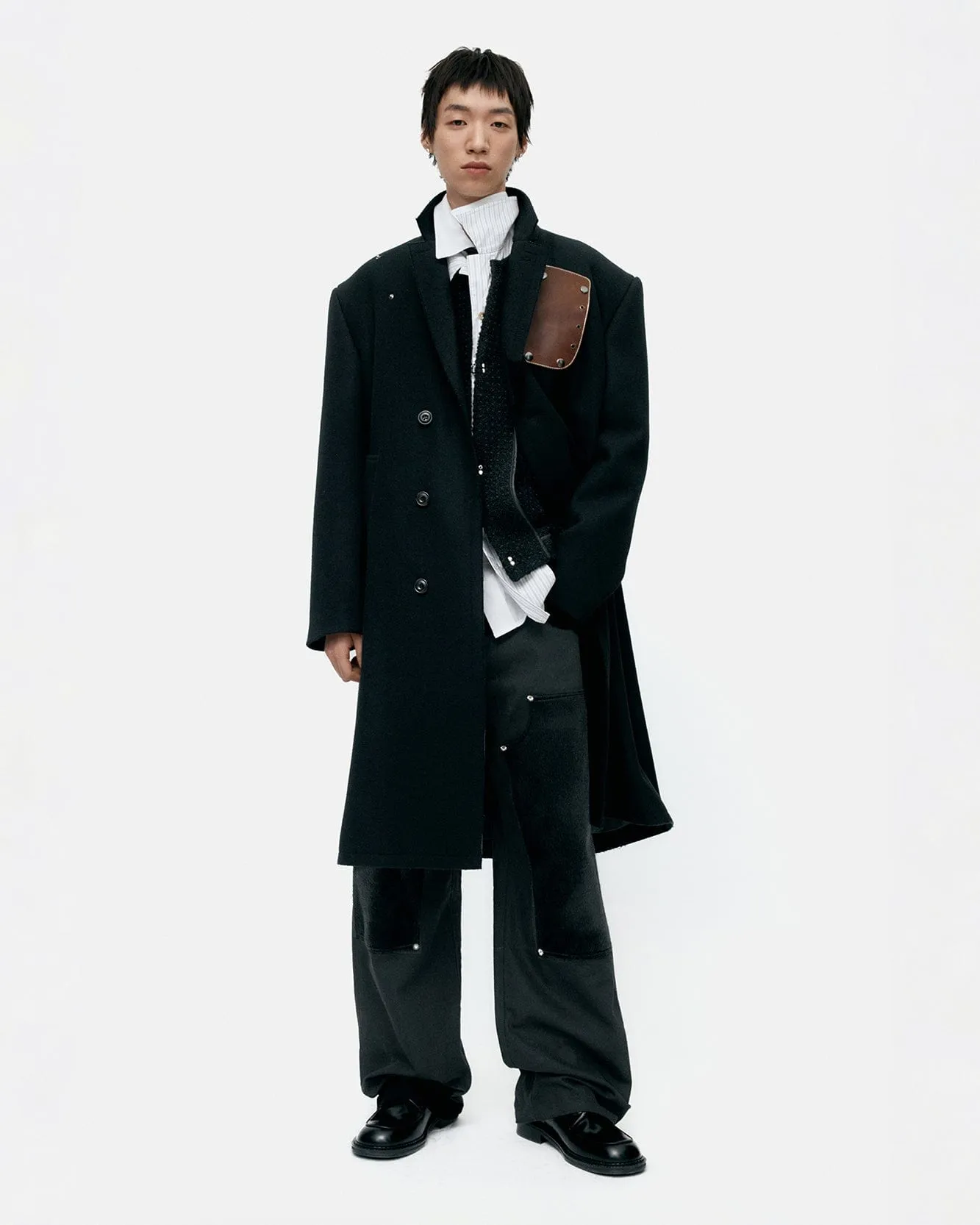 UNISEX JAMES WOOL COAT awa731u(BLACK) sold by Andersson Bell