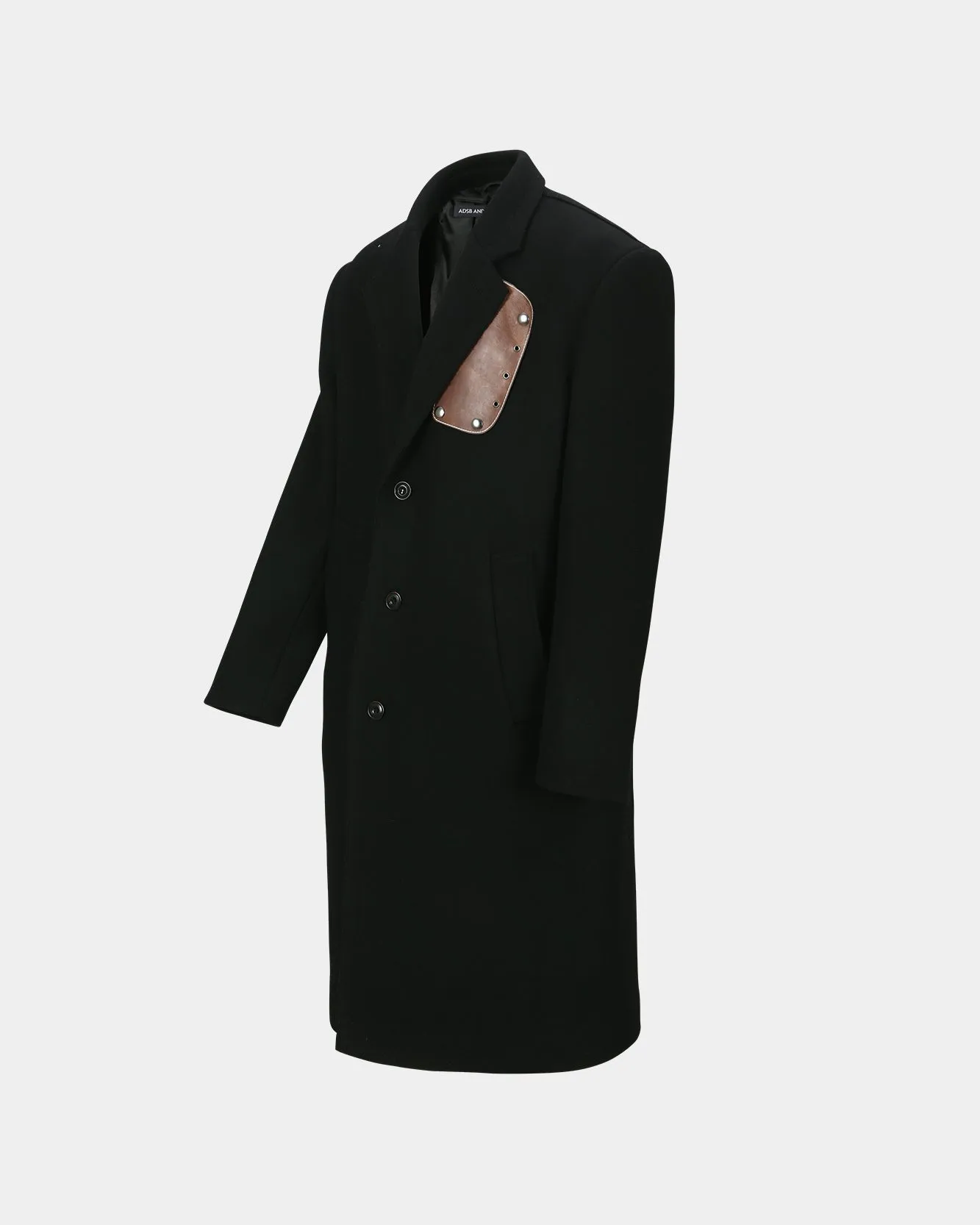 UNISEX JAMES WOOL COAT awa731u(BLACK) sold by Andersson Bell product image thumbnail 3