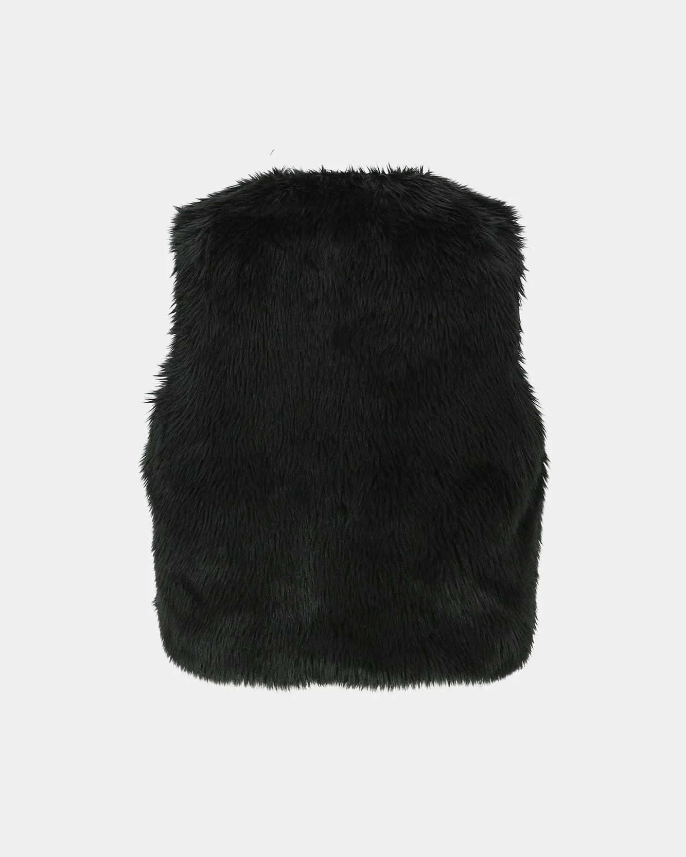 UNISEX CURVED PLACKET REVERSIBLE FAUX-FUR VEST awa723u(BLACK) sold by Andersson Bell product image thumbnail 5