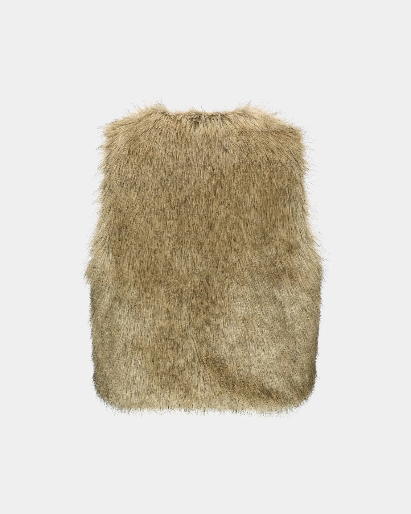 UNISEX CURVED PLACKET REVERSIBLE FAUX-FUR VEST awa722u(BROWN) sold by Andersson Bell product image thumbnail 4
