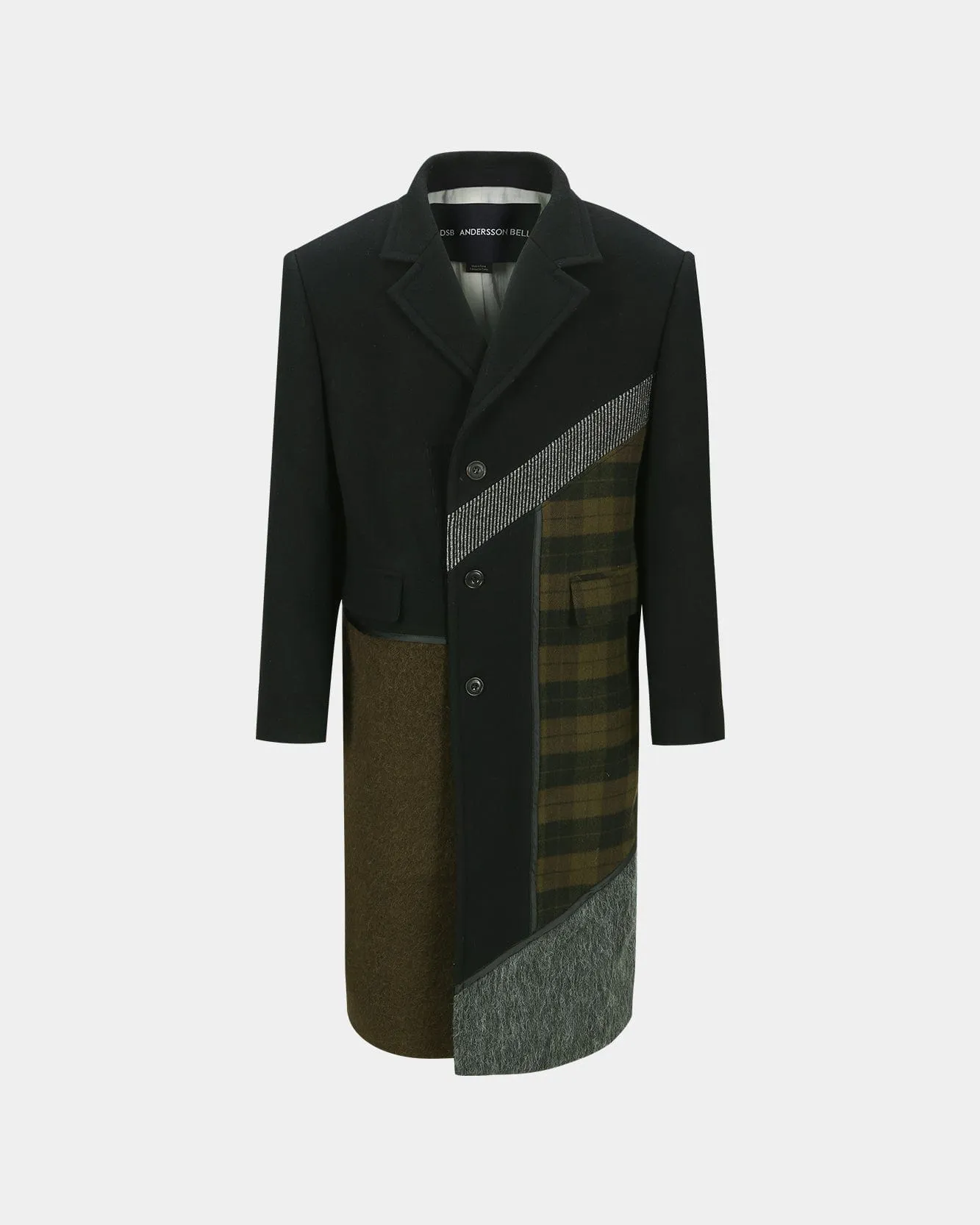 PATCHWORK WOOL COAT awa709m(MULTI) sold by Andersson Bell product image thumbnail 2