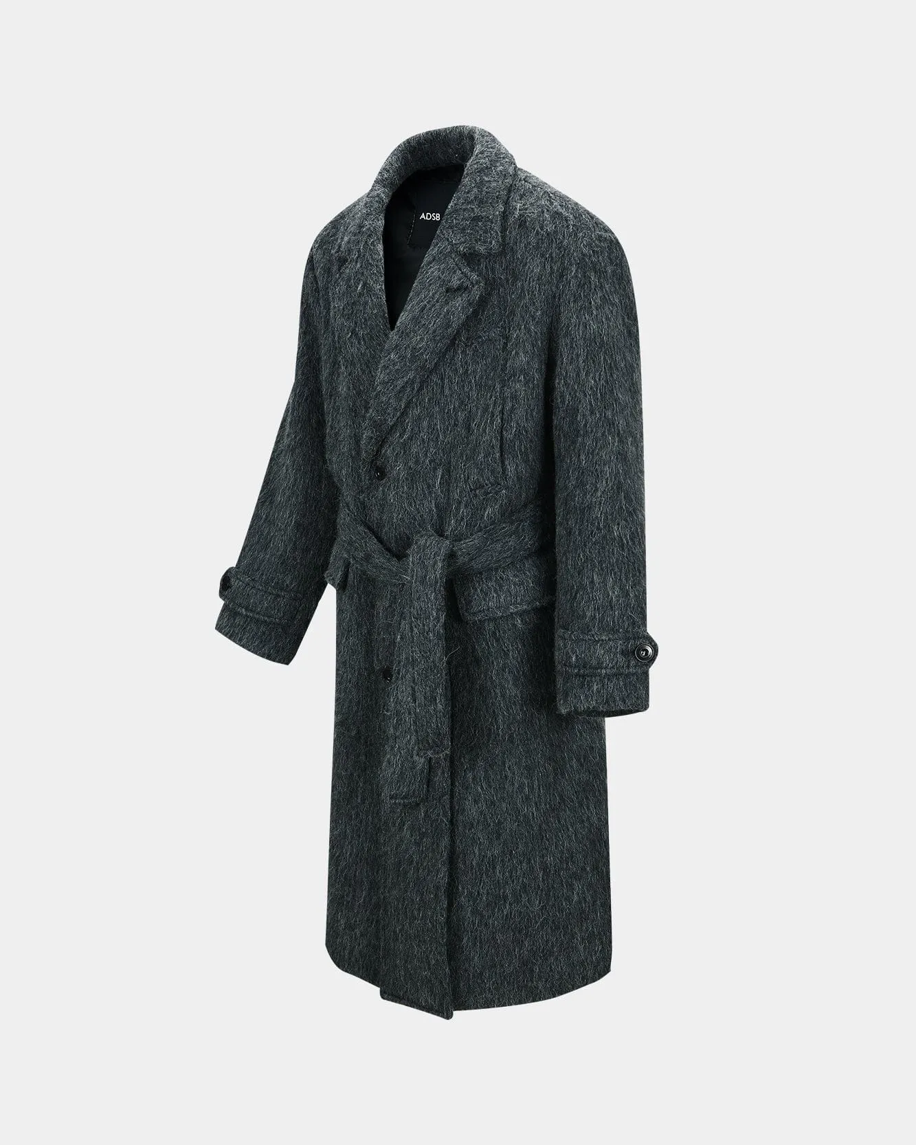 MATTIA SHAGGY WOOL ROBE COAT awa715m(GREY) sold by Andersson Bell product image thumbnail 4