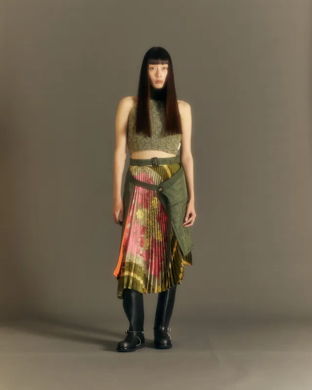 (WOMEN) MA-1 SCARF SKIRT apa666w(KHAKI) made by Andersson Bell