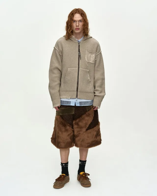 [3/9 Scheduled Delivery] UNISEX HEART LOGO HOOD ZIP-UP SWEATER atb1420u(BEIGE) sold by Andersson Bell