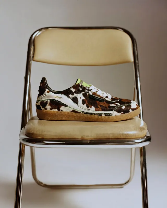 UNISEX NERO TRAINER aaa517u(WHITE/BROWN/GREEN) made by Andersson Bell