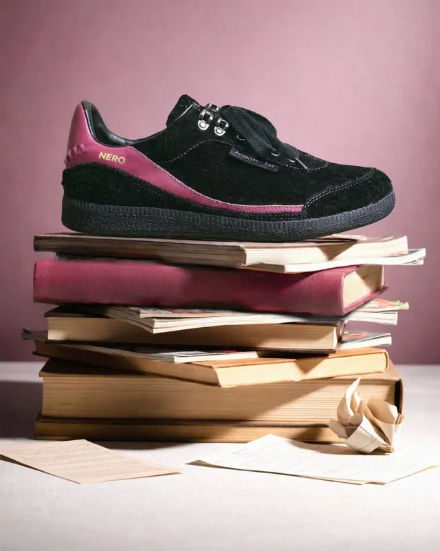 UNISEX NERO TRAINER aaa532u(BLACK/PINK) made by Andersson Bell