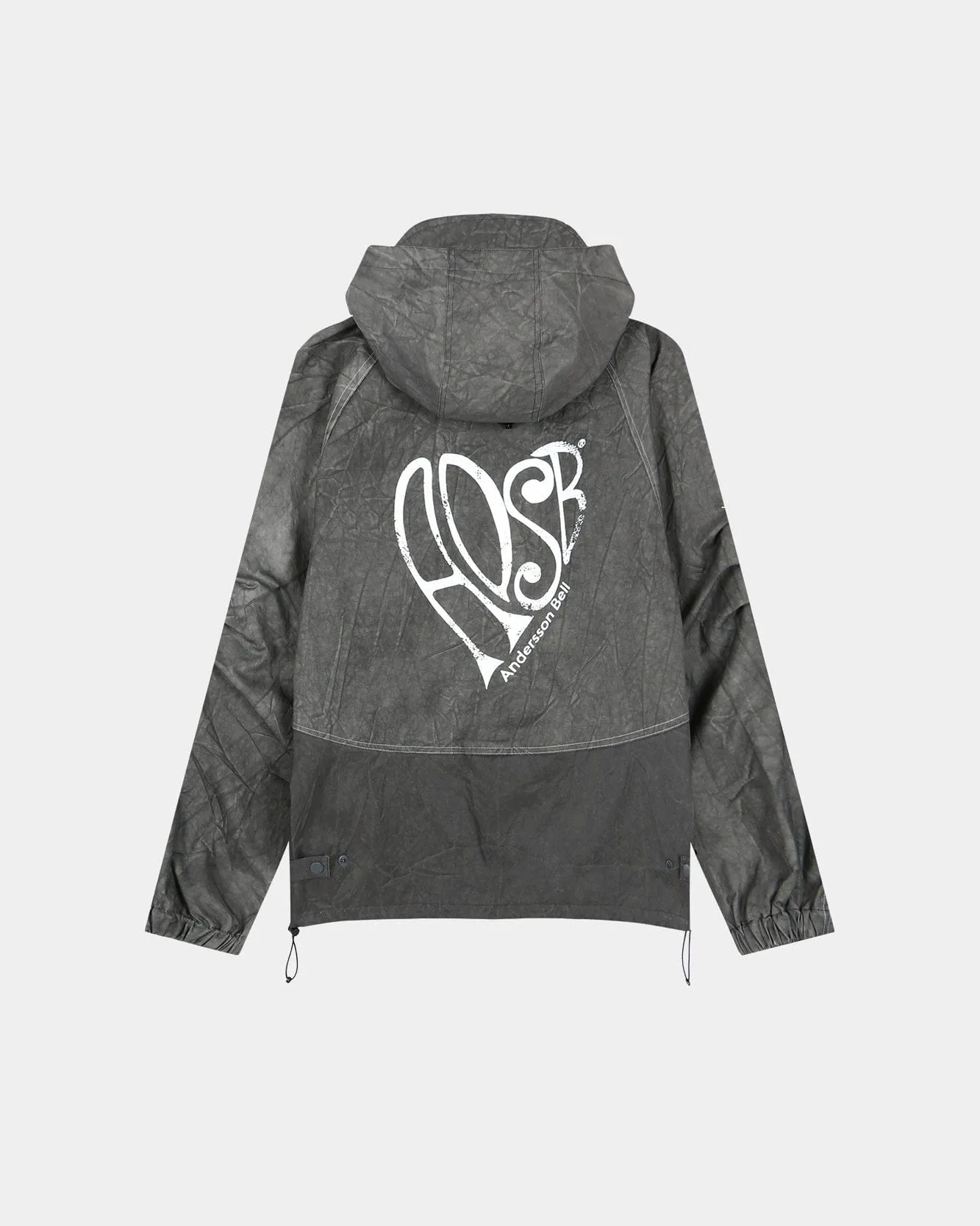 UNISEX TIE-DYED BEACH SHELL JACKET awa746u(CHARCOAL) sold by Andersson Bell product image thumbnail 3