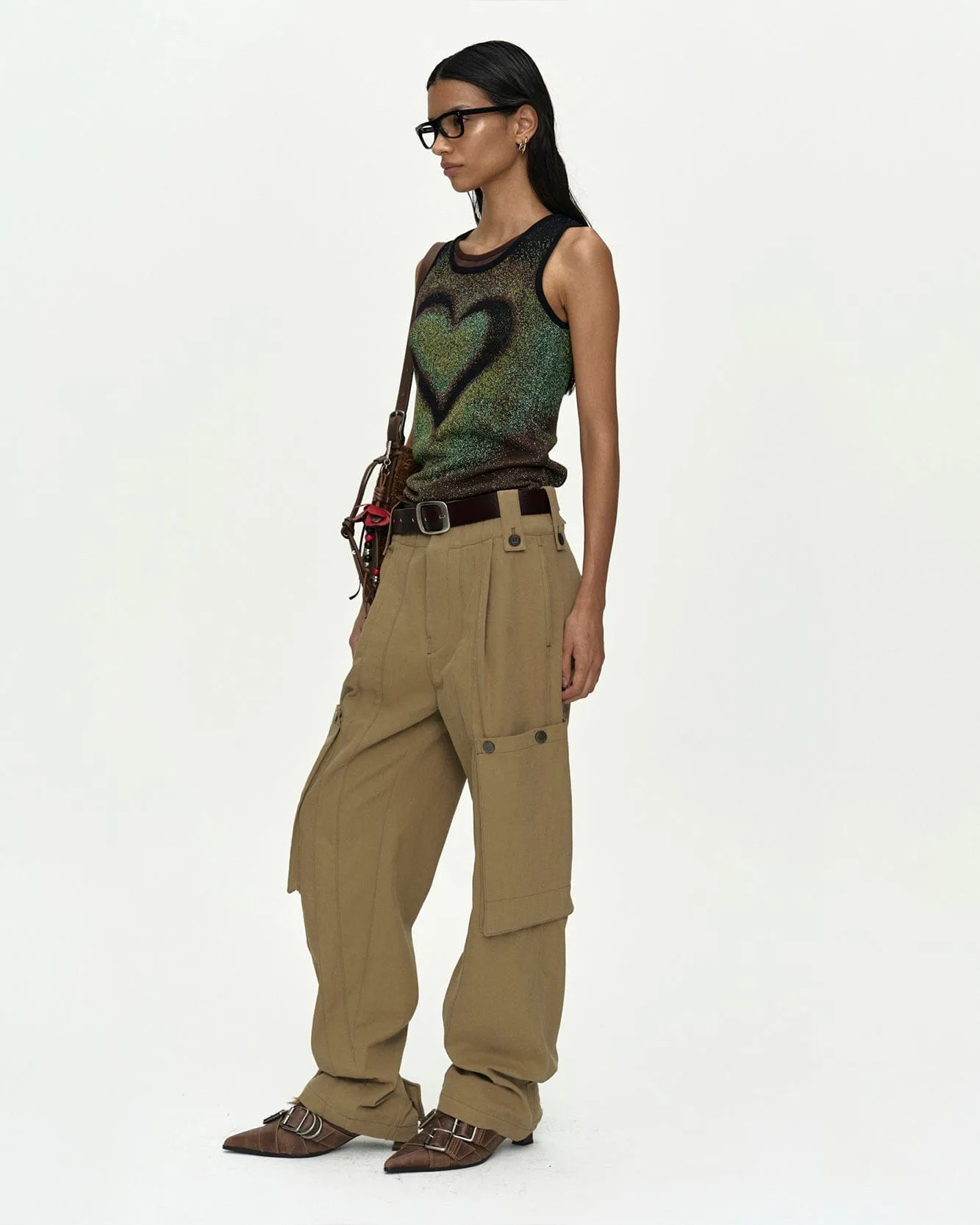 UTILITY CARGO PANTS apa894w(BEIGE) sold by Andersson Bell product image thumbnail 5