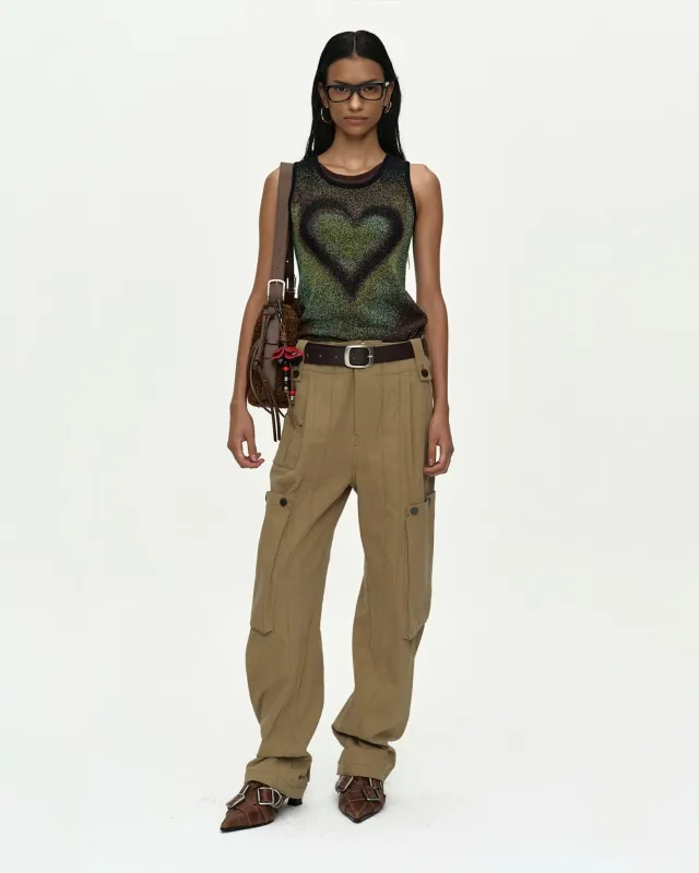 UTILITY CARGO PANTS apa894w(BEIGE) made by Andersson Bell