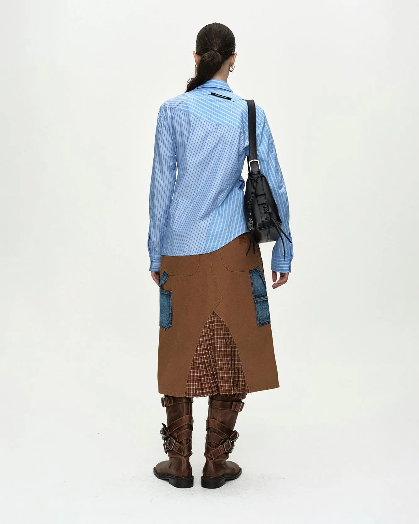 CARPENTER DECONSTRUCTED PLEATS SKIRT apa886w(HAMILTON BROWN) sold by Andersson Bell product image thumbnail 5