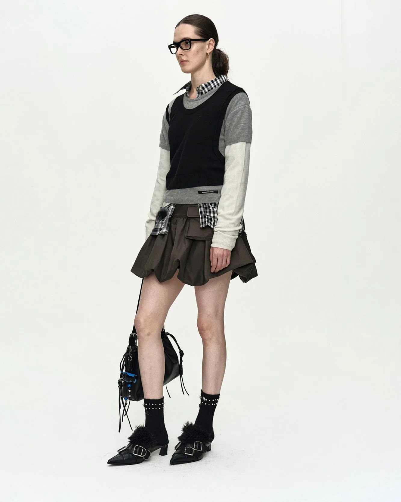 TRES OVER LAYERED SWEATER atb1474w(BLACK) sold by Andersson Bell product image thumbnail 5