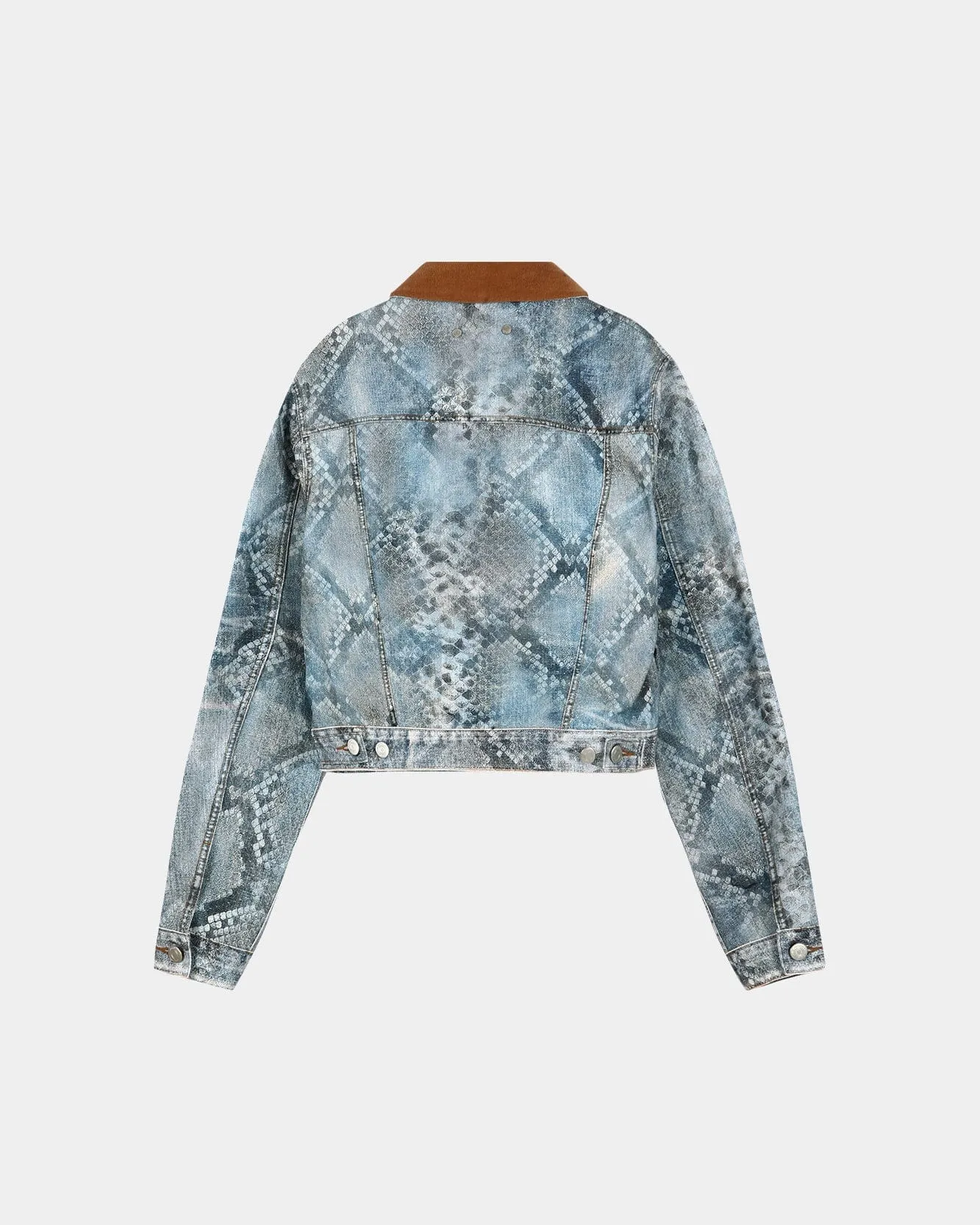 PYTHON FADE DENIM PRINTED JACKET awa750w(BLUE) sold by Andersson Bell product image thumbnail 5