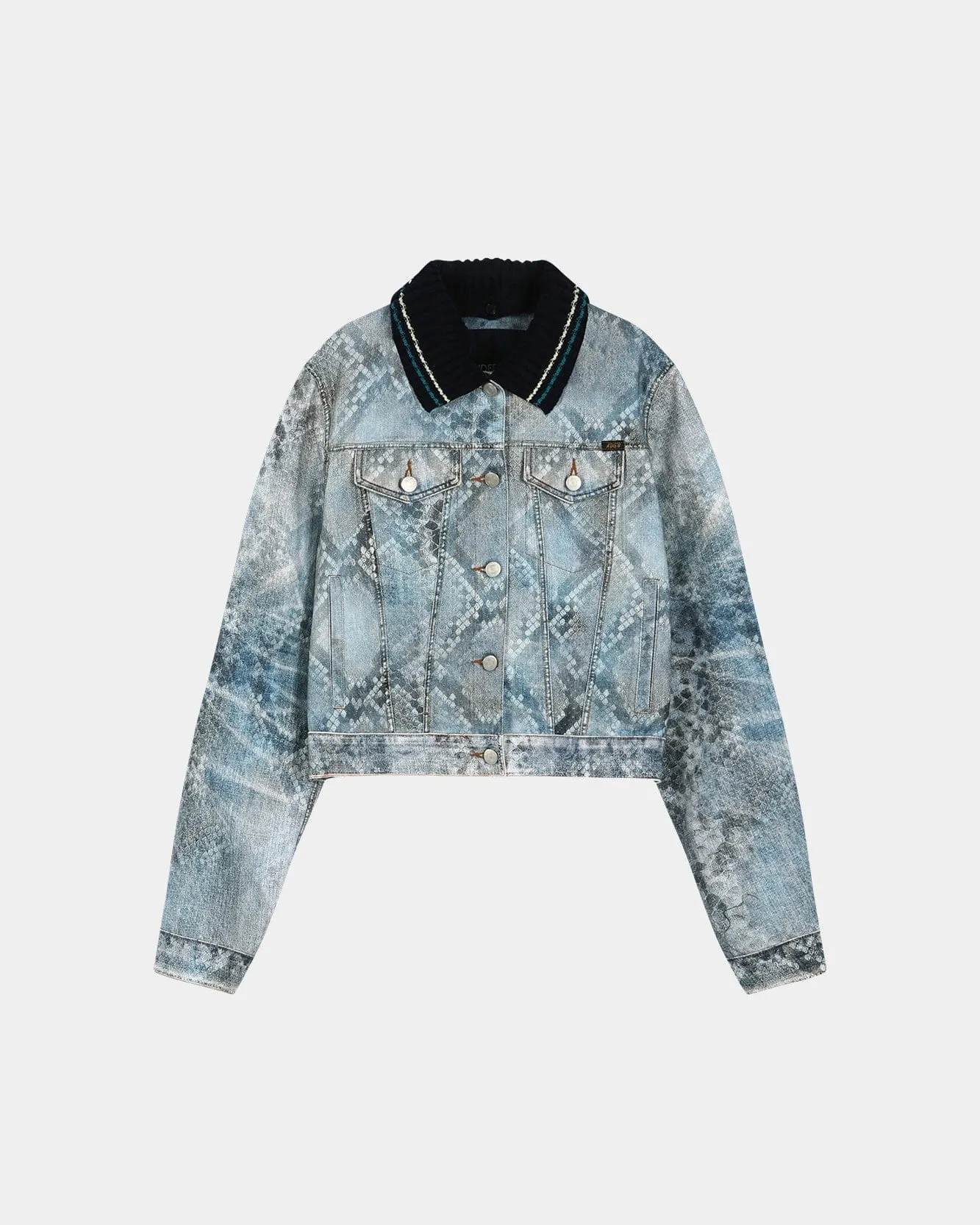 PYTHON FADE DENIM PRINTED JACKET awa750w(BLUE) sold by Andersson Bell product image thumbnail 2