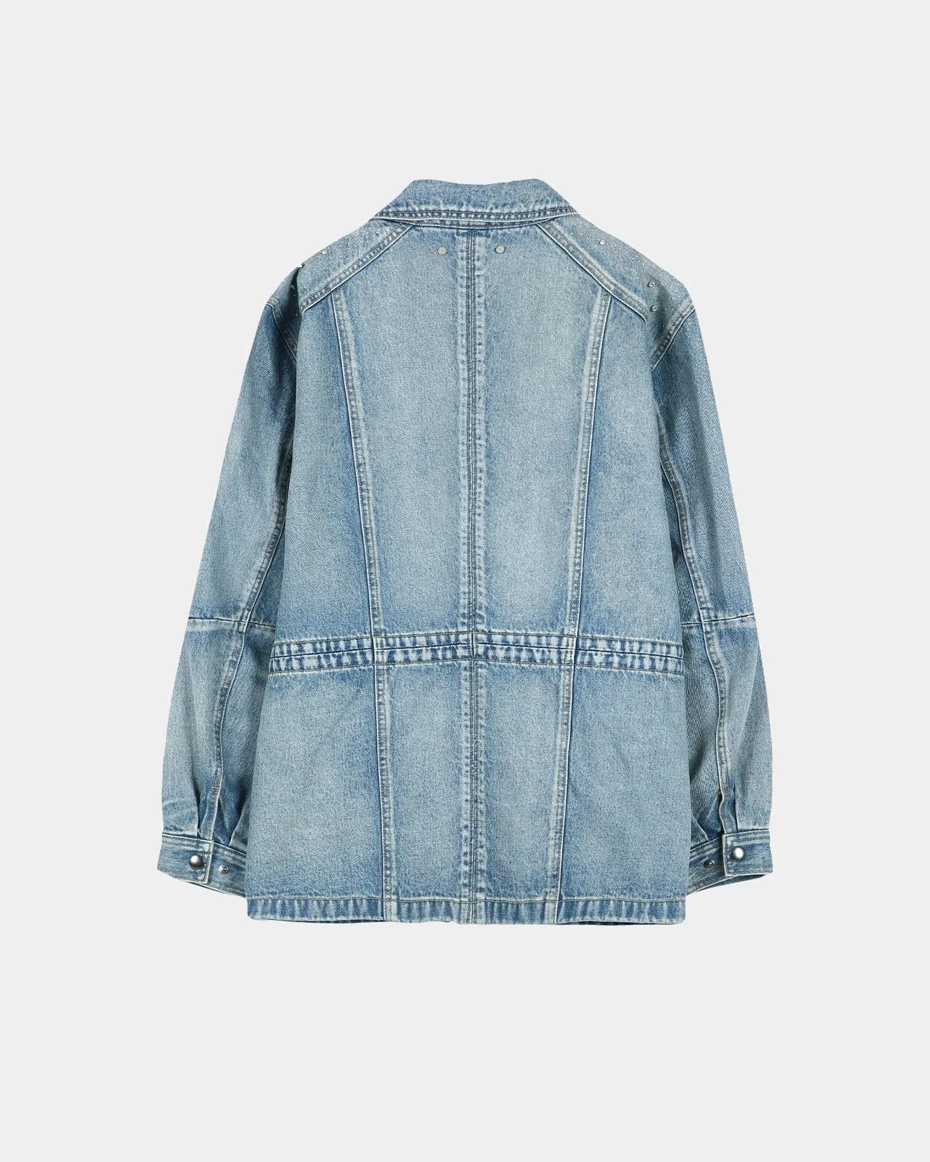 JEWELED DENIM WORK JACKET awa754w(BLUE) sold by Andersson Bell product image thumbnail 3