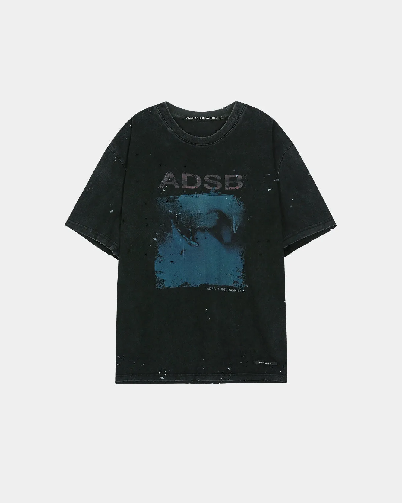 UNISEX WHALE PRINTED T-SHIRT atb1439u(CHARCOAL) sold by Andersson Bell product image thumbnail 2