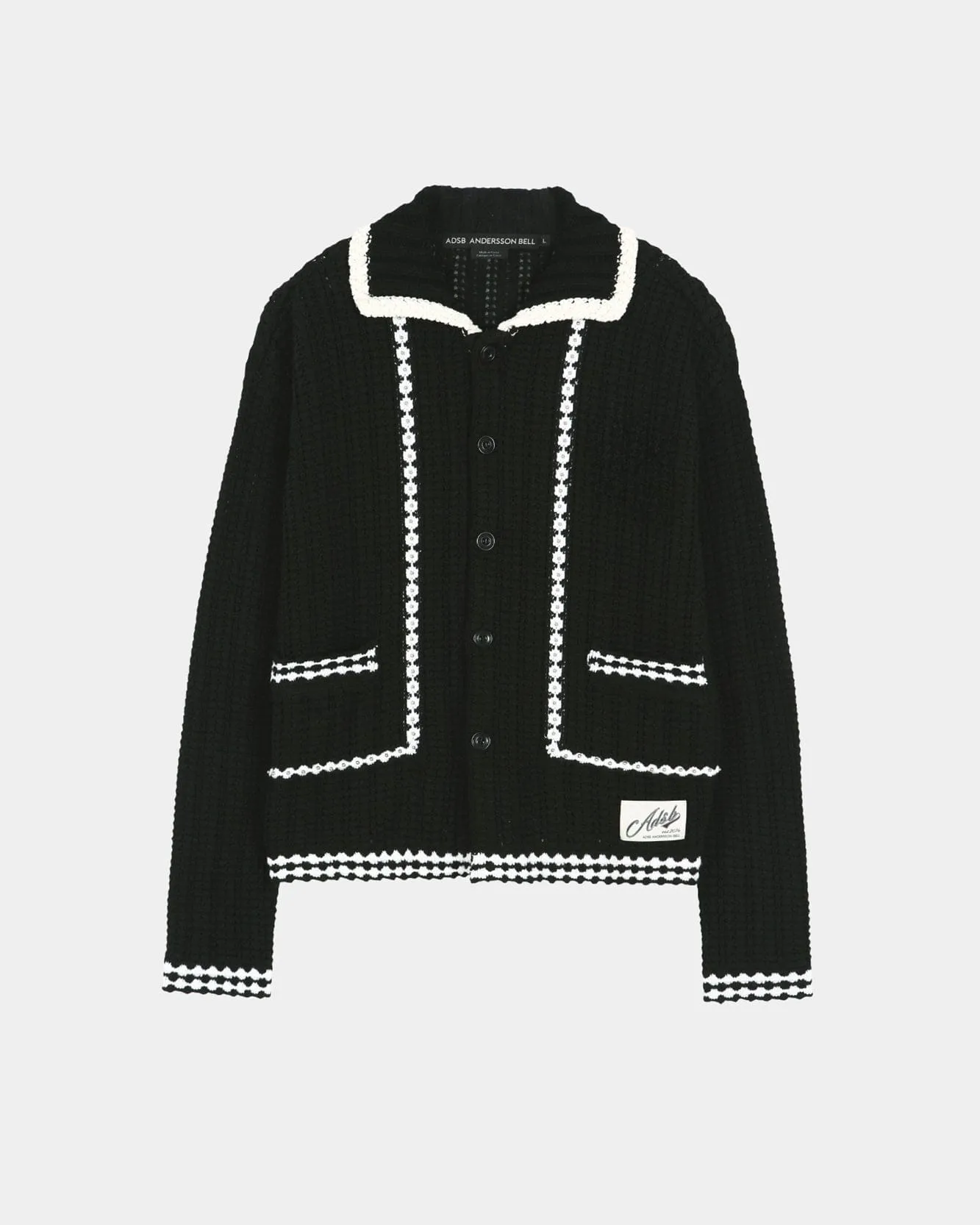 UNISEX NEW FANTASIA COLLAR CARDIGAN atb1414u(BLACK) sold by Andersson Bell product image thumbnail 2