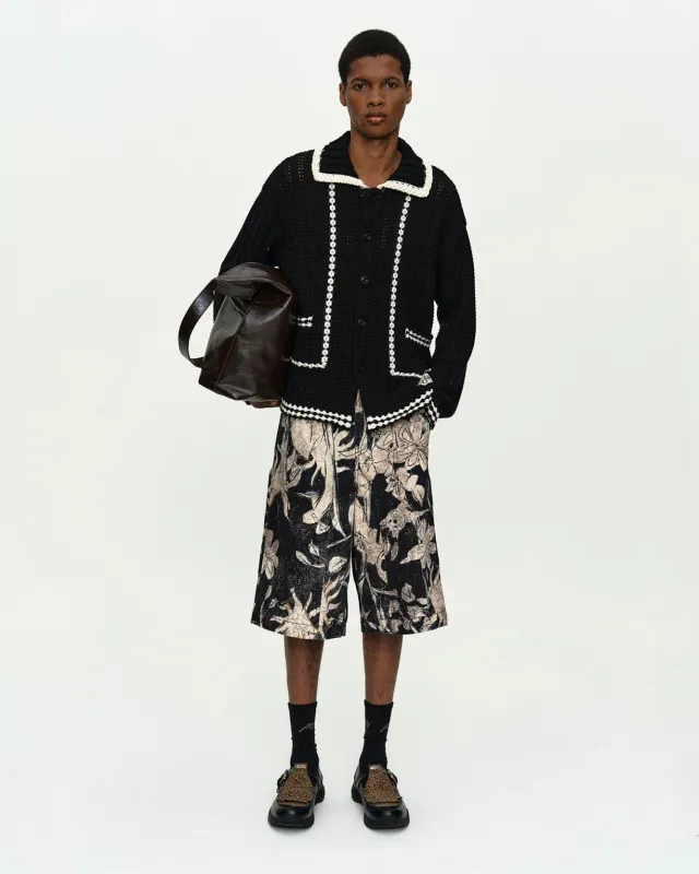 UNISEX NEW FANTASIA COLLAR CARDIGAN atb1414u(BLACK) made by Andersson Bell