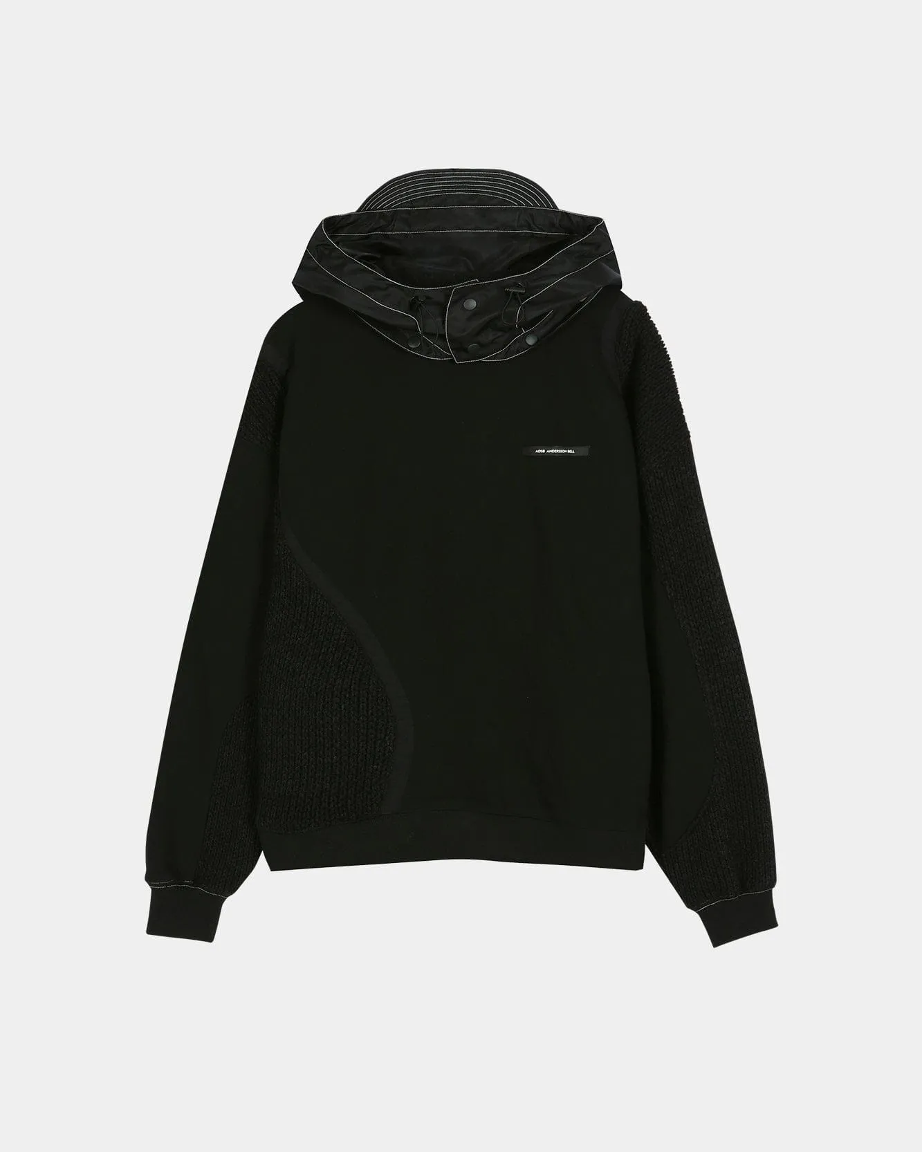 DETACHABLE BALACLAVA SWEATSHIRT atb1424m(BLACK) sold by Andersson Bell product image thumbnail 2