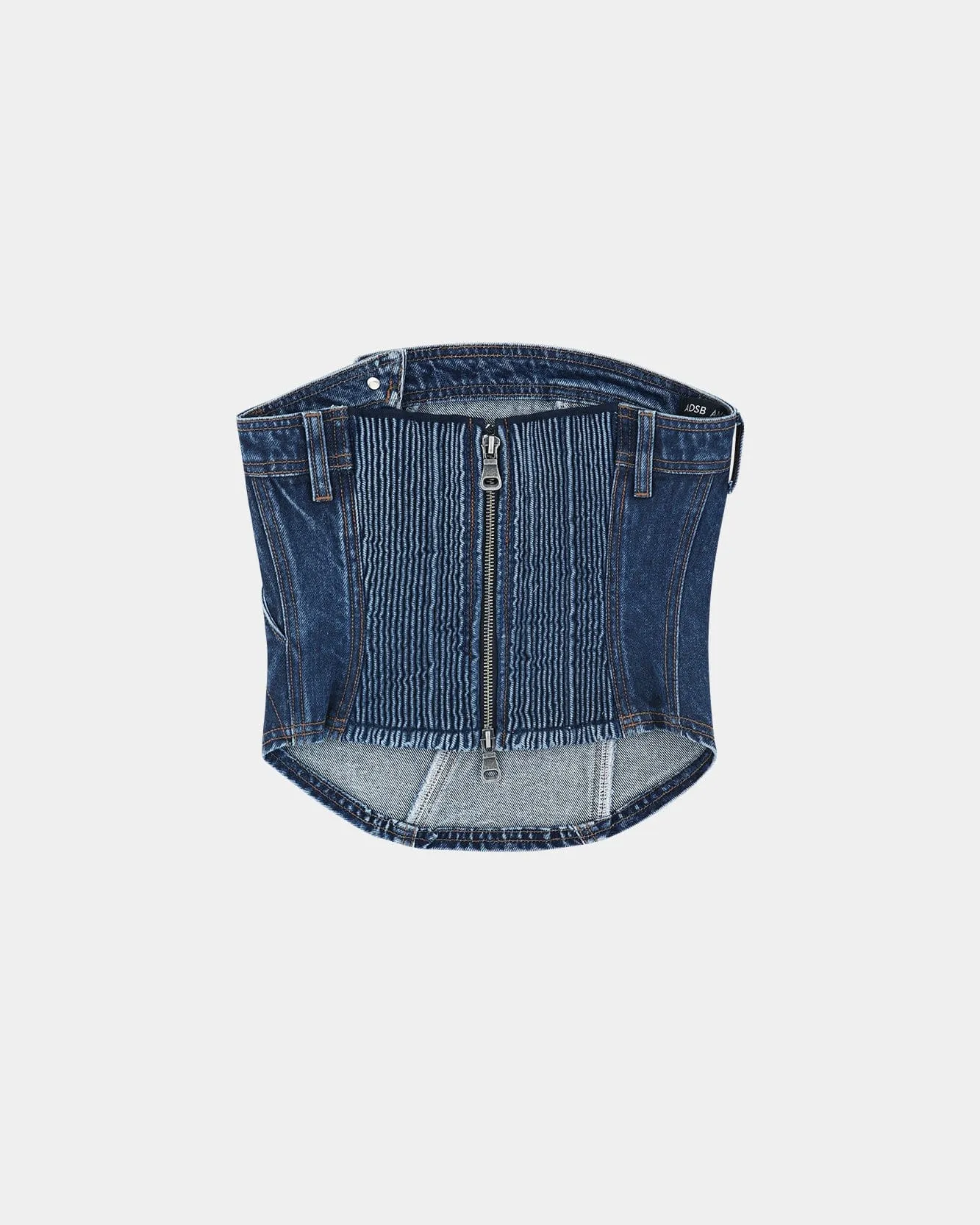 DENIM TWIST BUSTIER atb1493w(BLUE) sold by Andersson Bell product image thumbnail 3