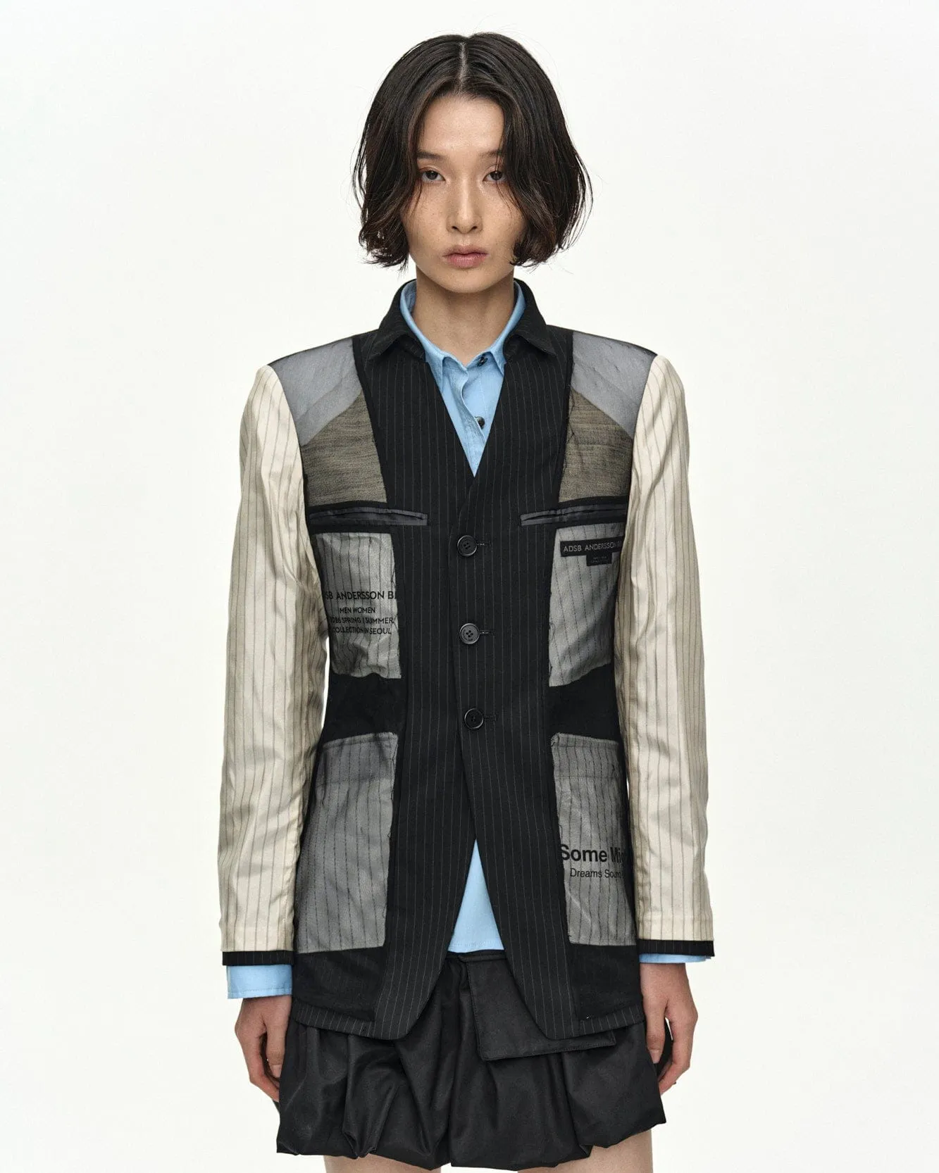 REVERSIBLE INSIDE-OUT BLAZER awa764w(BLACK) sold by Andersson Bell