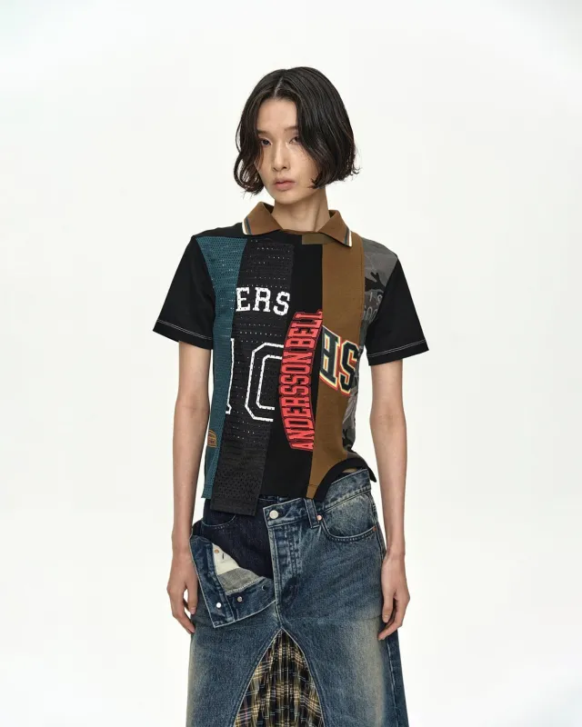 REWORKED VINTAGE JERSEY T-SHIRT atb1565w(BLACK) made by Andersson Bell