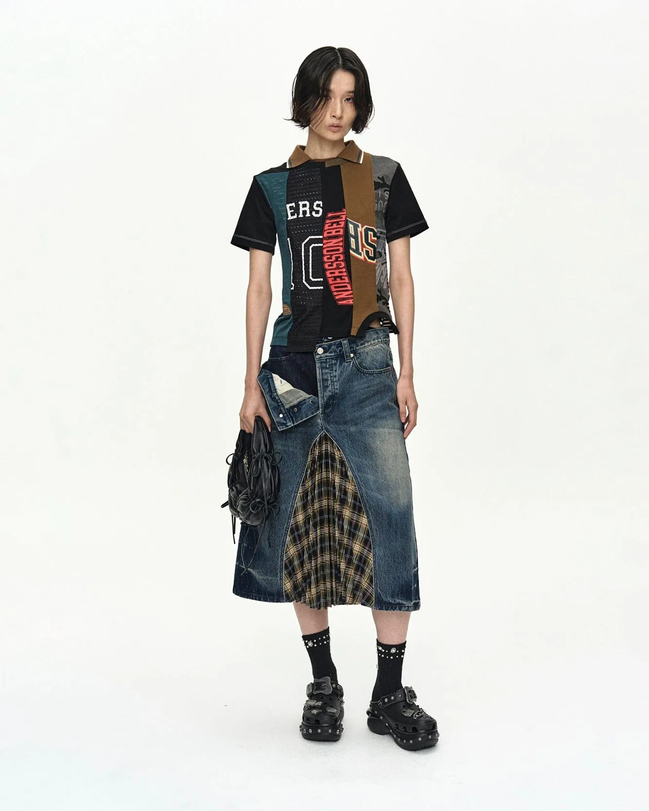 REWORKED VINTAGE JERSEY T-SHIRT atb1565w(BLACK) sold by Andersson Bell product image thumbnail 4