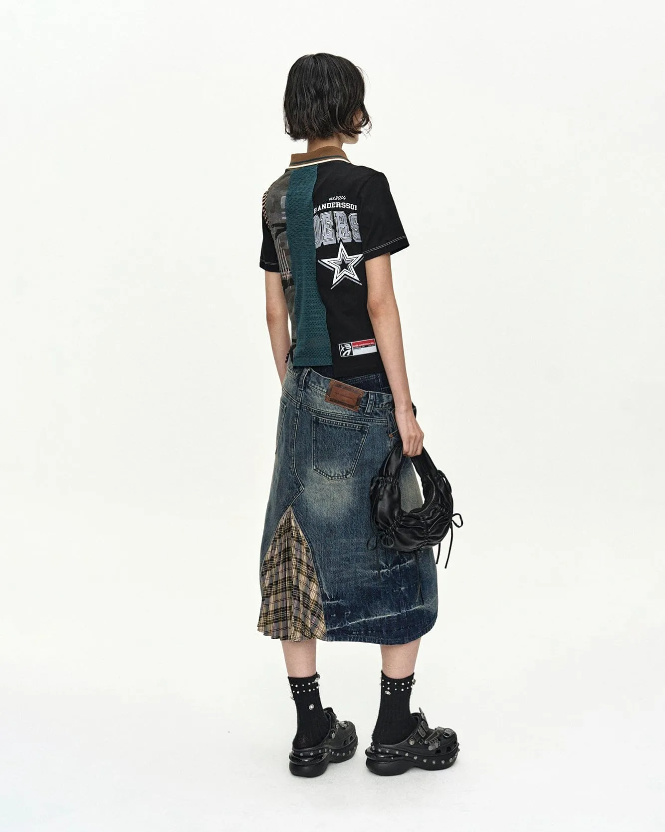 REWORKED VINTAGE JERSEY T-SHIRT atb1565w(BLACK) sold by Andersson Bell product image thumbnail 5