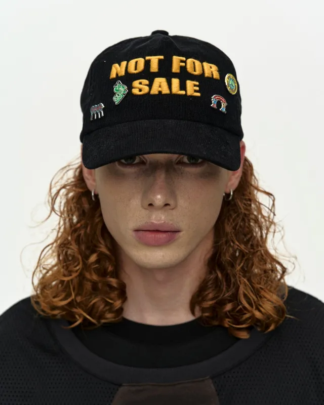 UNISEX NOT FOR SALE BADGE CAP aaa529u(BLACK) made by Andersson Bell