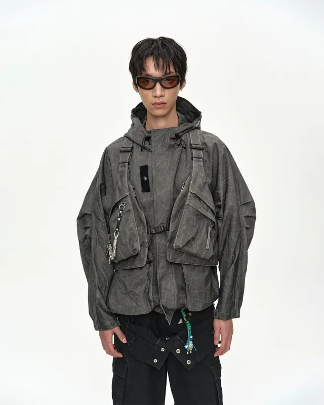 TIE-DYED VEST BACKPACK aaa536m(ANTHRACITE) made by Andersson Bell