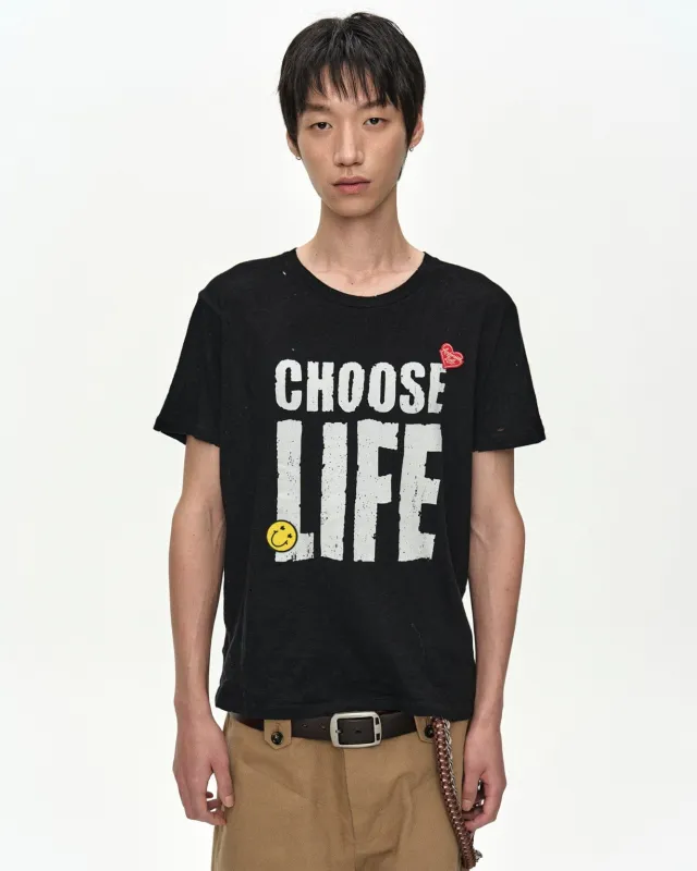(ESSENTIAL) UNISEX CHOOSE LIFE T-SHIRT atb1547u(BLACK) sold by Andersson Bell