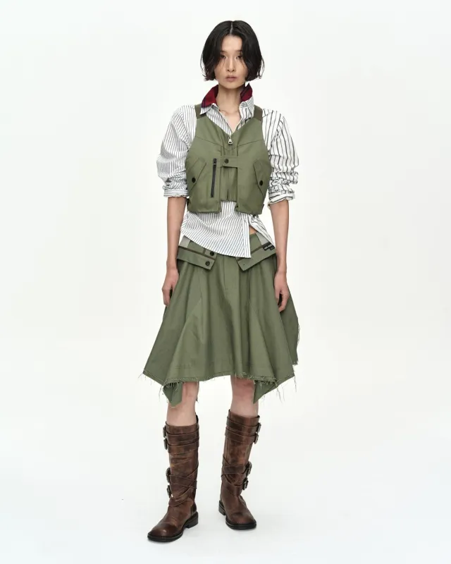 'SOME MIGHT SAY' UTILITY VEST atb1571u(KHAKI) made by Andersson Bell