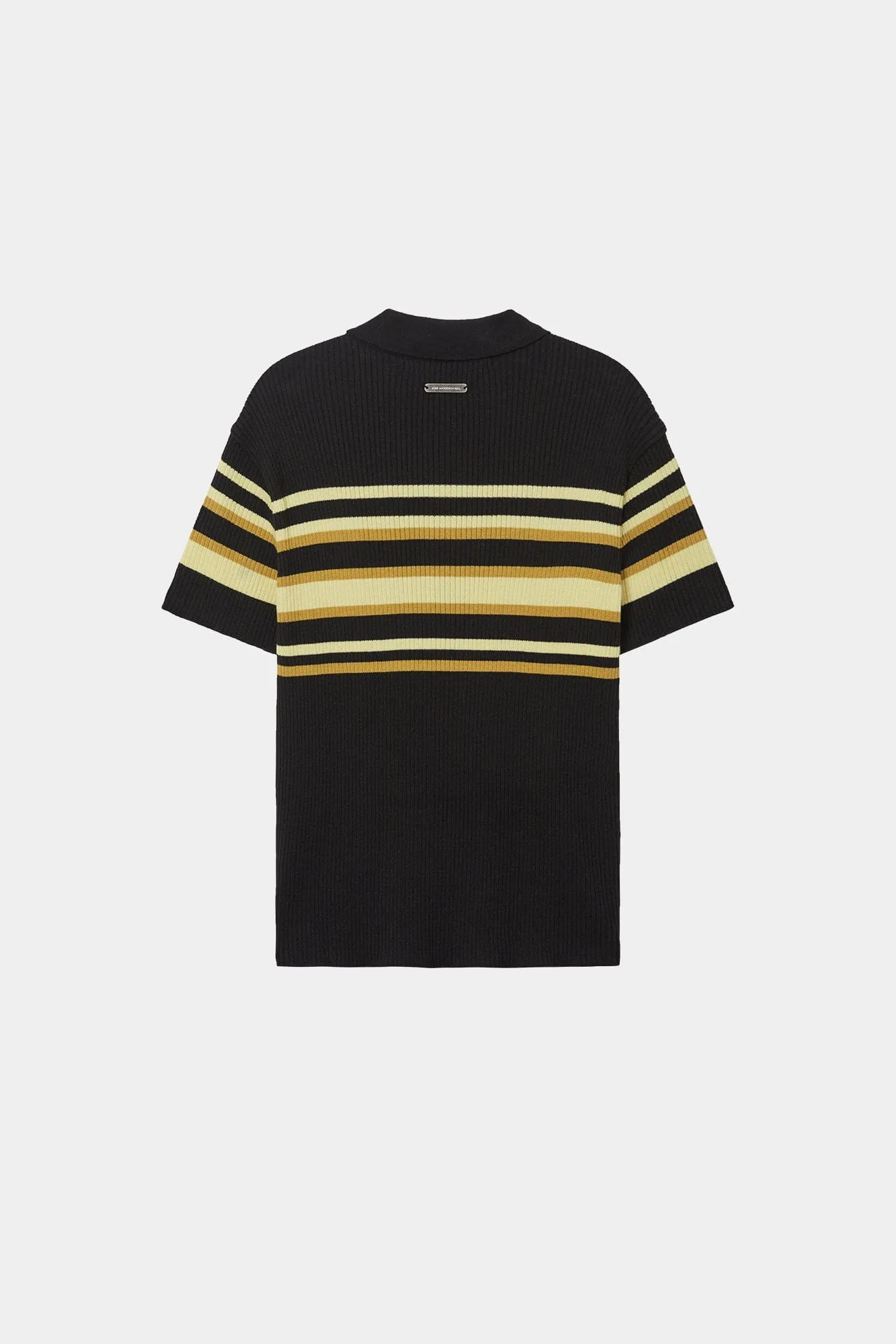 PITT STRIPE POLO SWEATER atb1532m(BLACK/LEMON) sold by Andersson Bell product image thumbnail 3